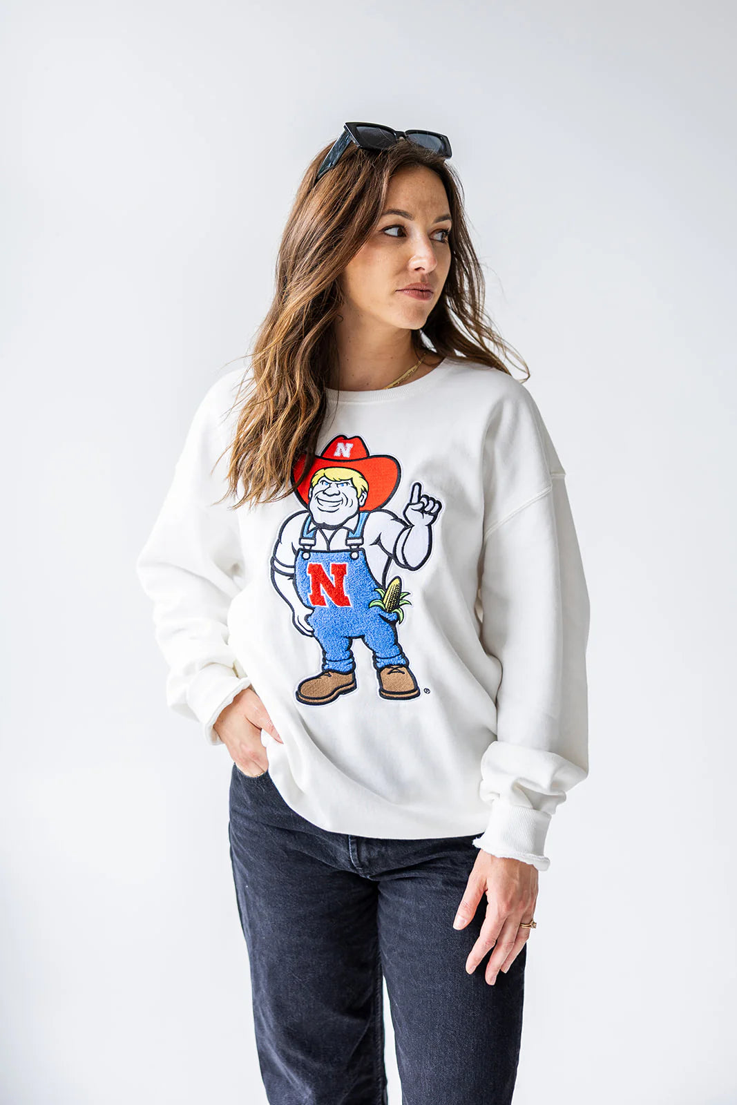 Nebraska Mascot Chenille Sweatshirt