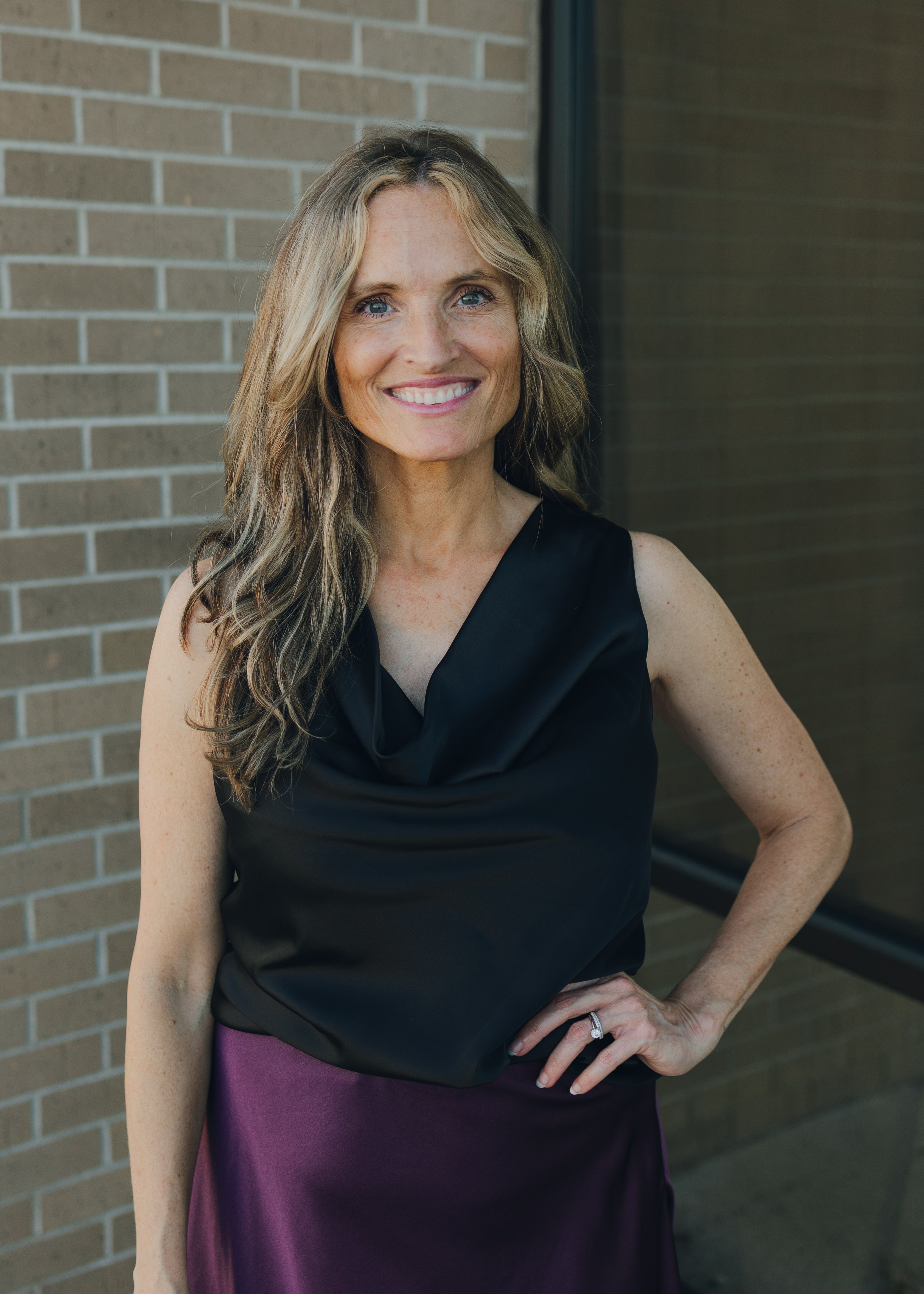 Molly Bracken Satin Top - Black