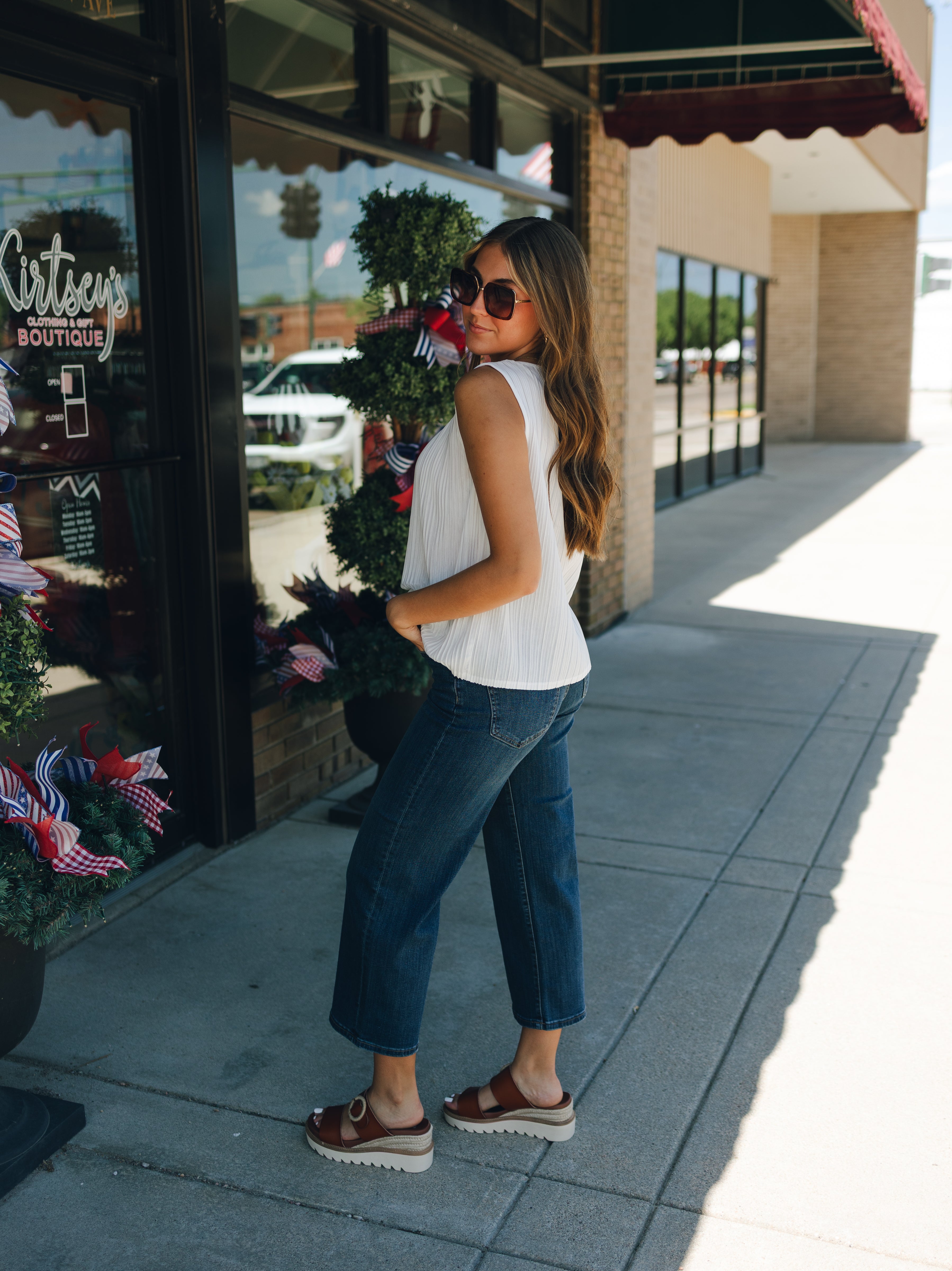 Liverpool Stride HR Crop Wide Leg - Wabash