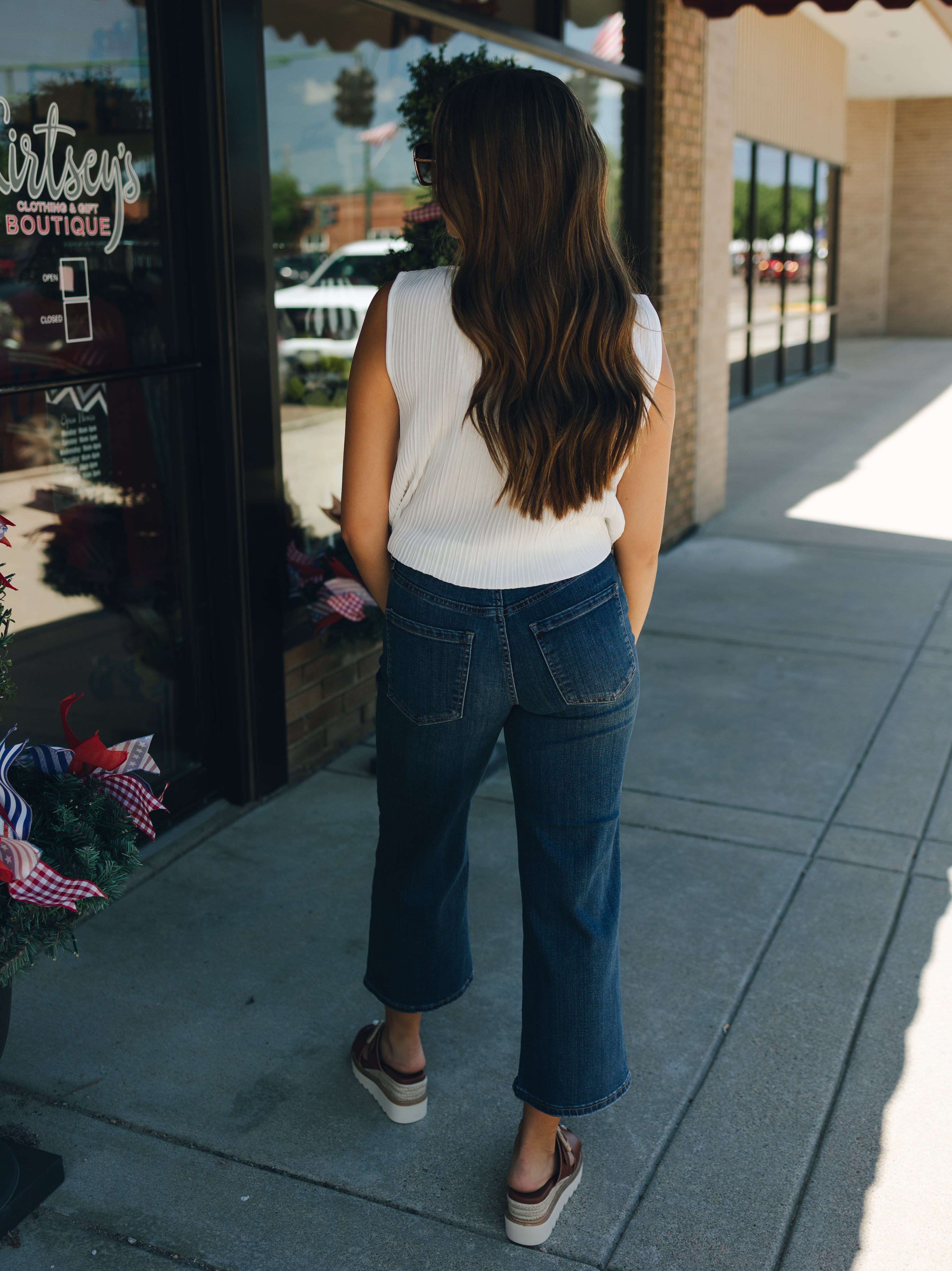 Liverpool Stride HR Crop Wide Leg - Wabash