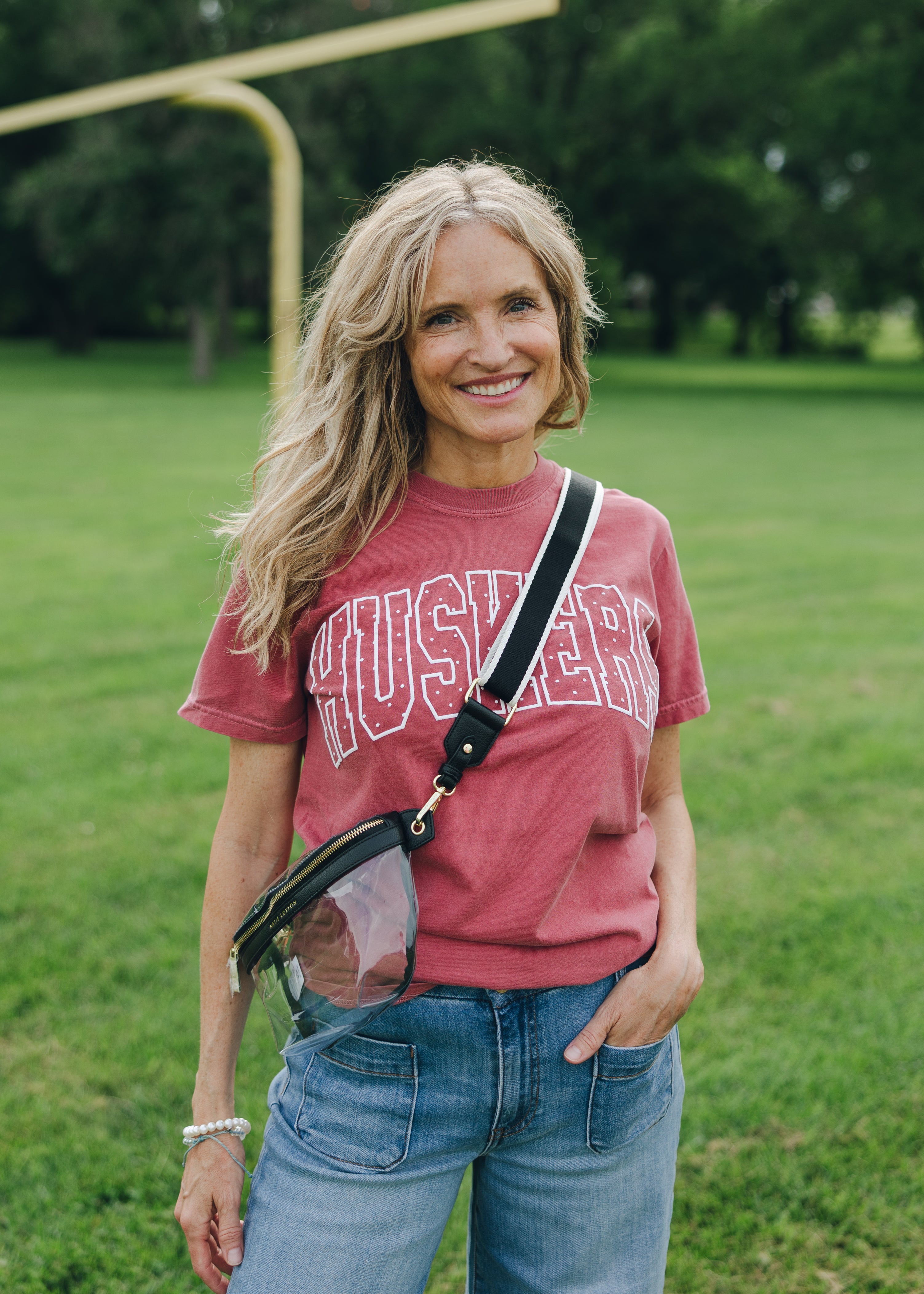 Nebraska Huskers Polka Dot Puff Tee