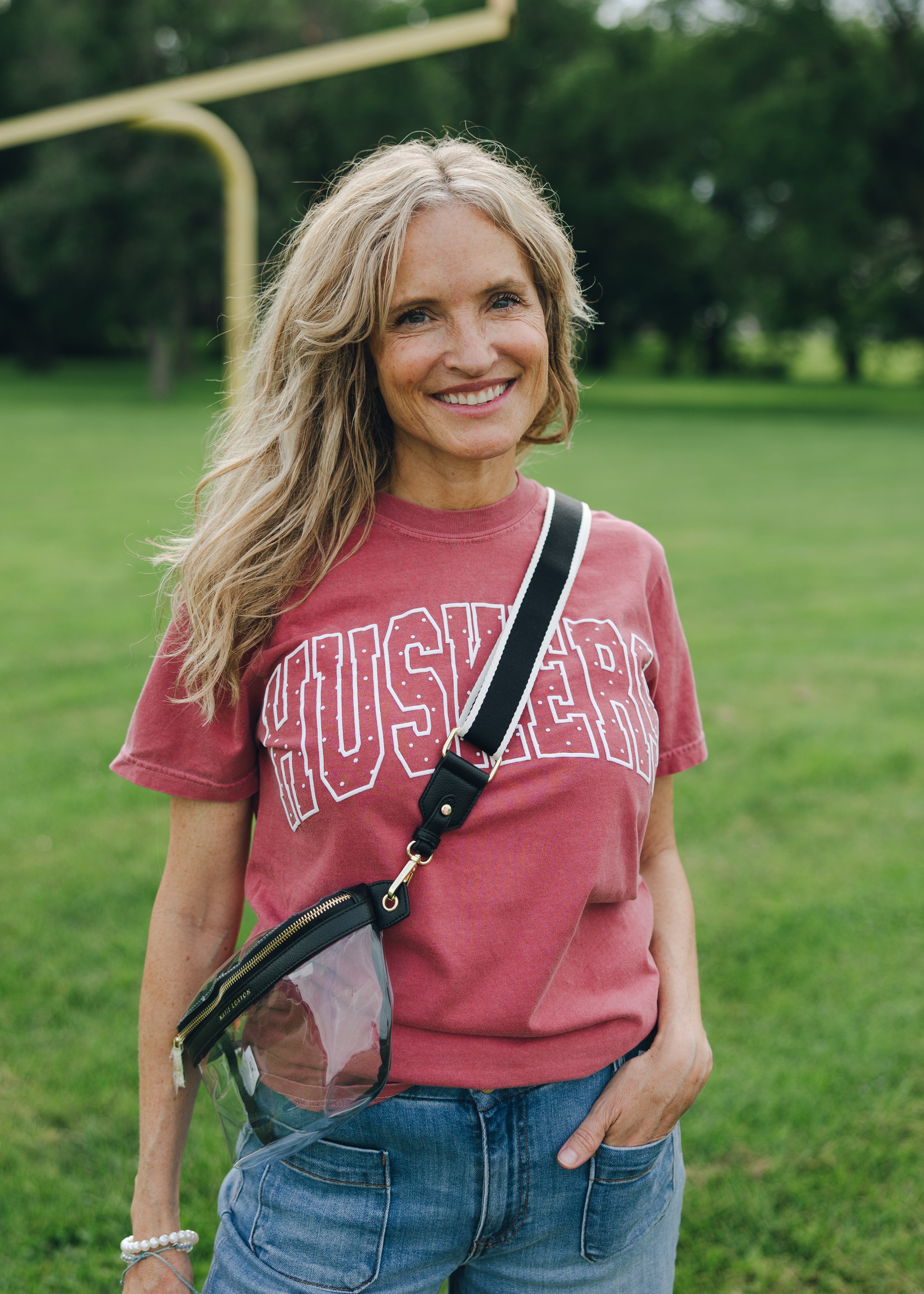 Nebraska Huskers Polka Dot Puff Tee