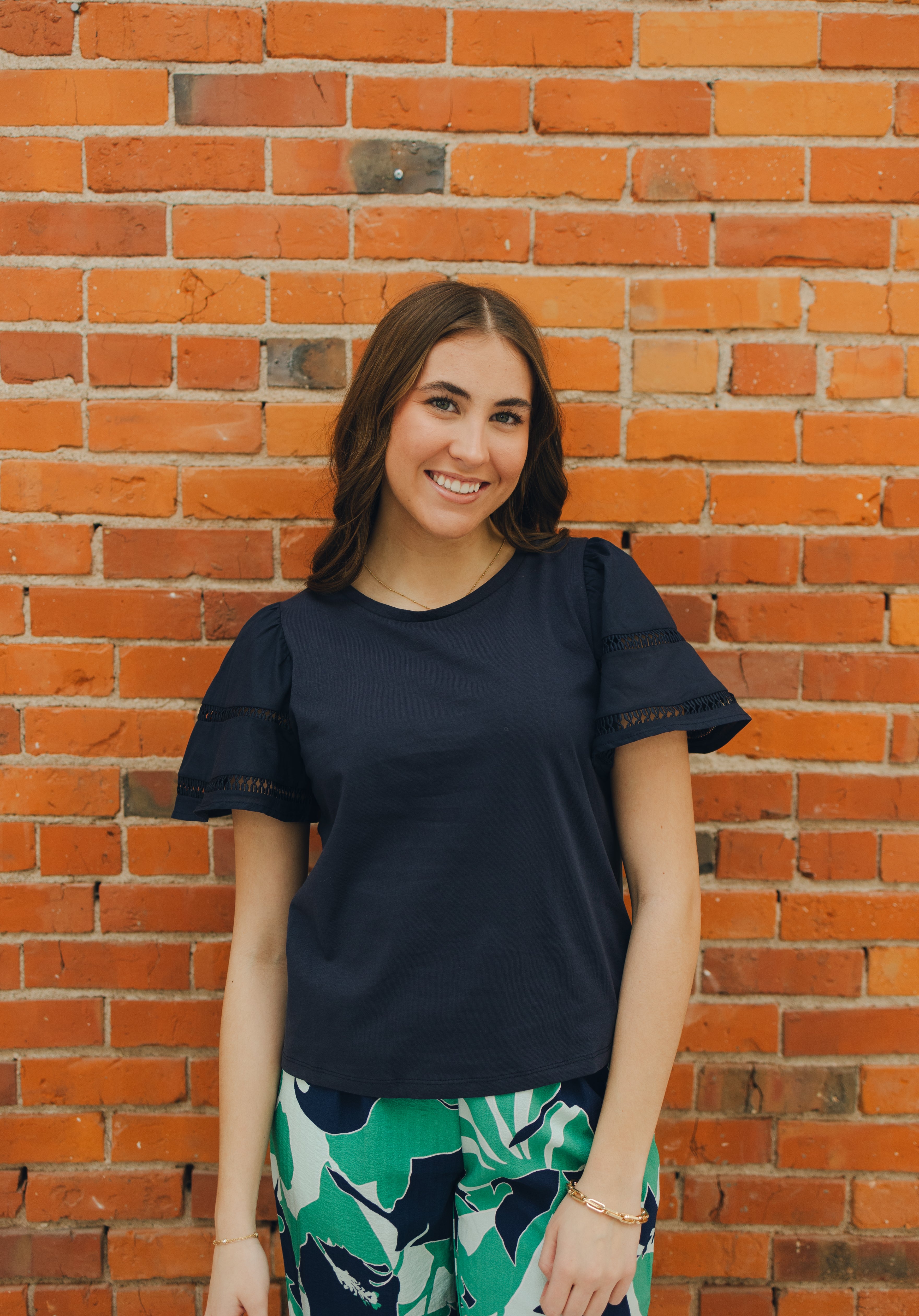 Tribal Flutter Sleeve Top