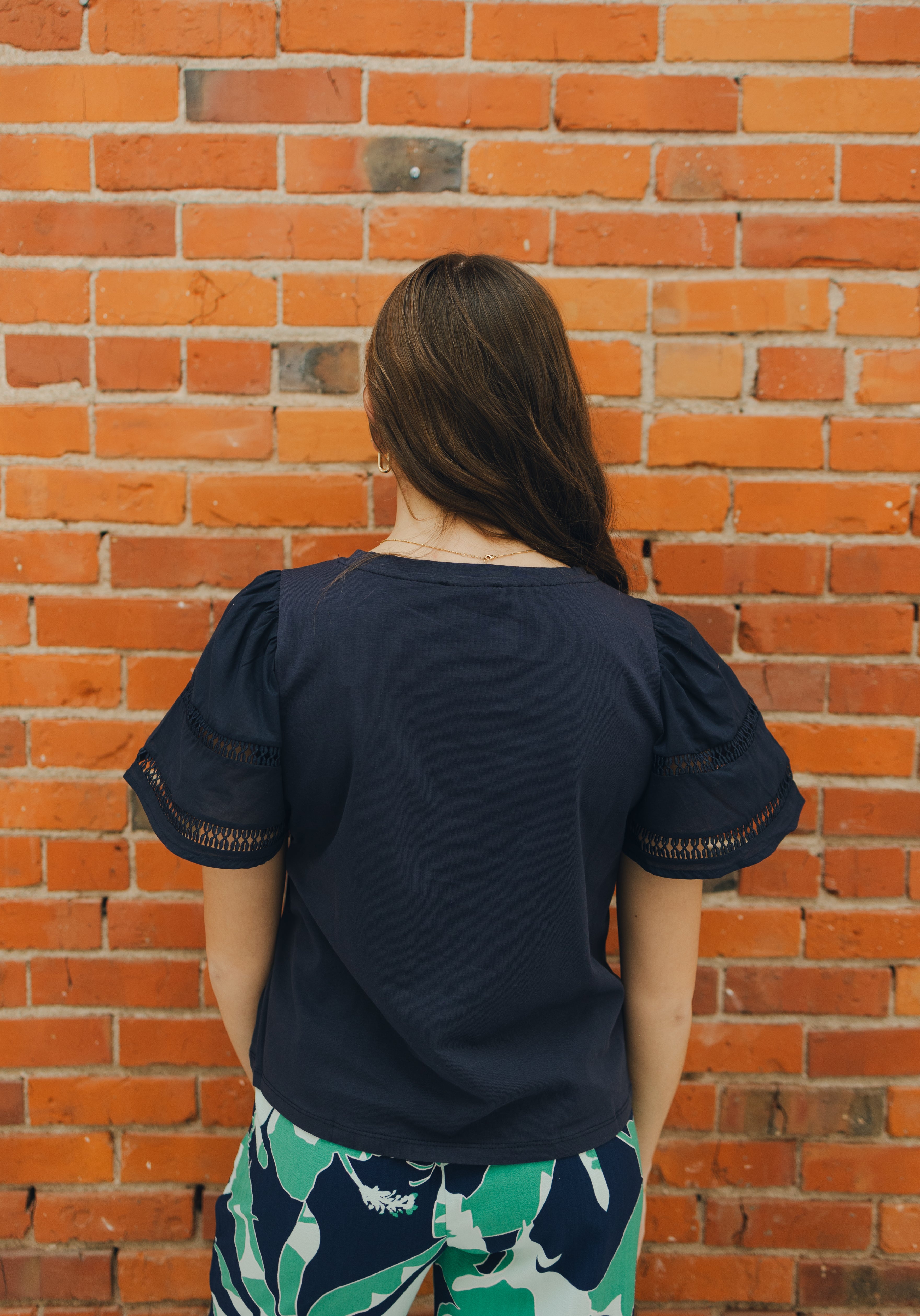 Tribal Flutter Sleeve Top