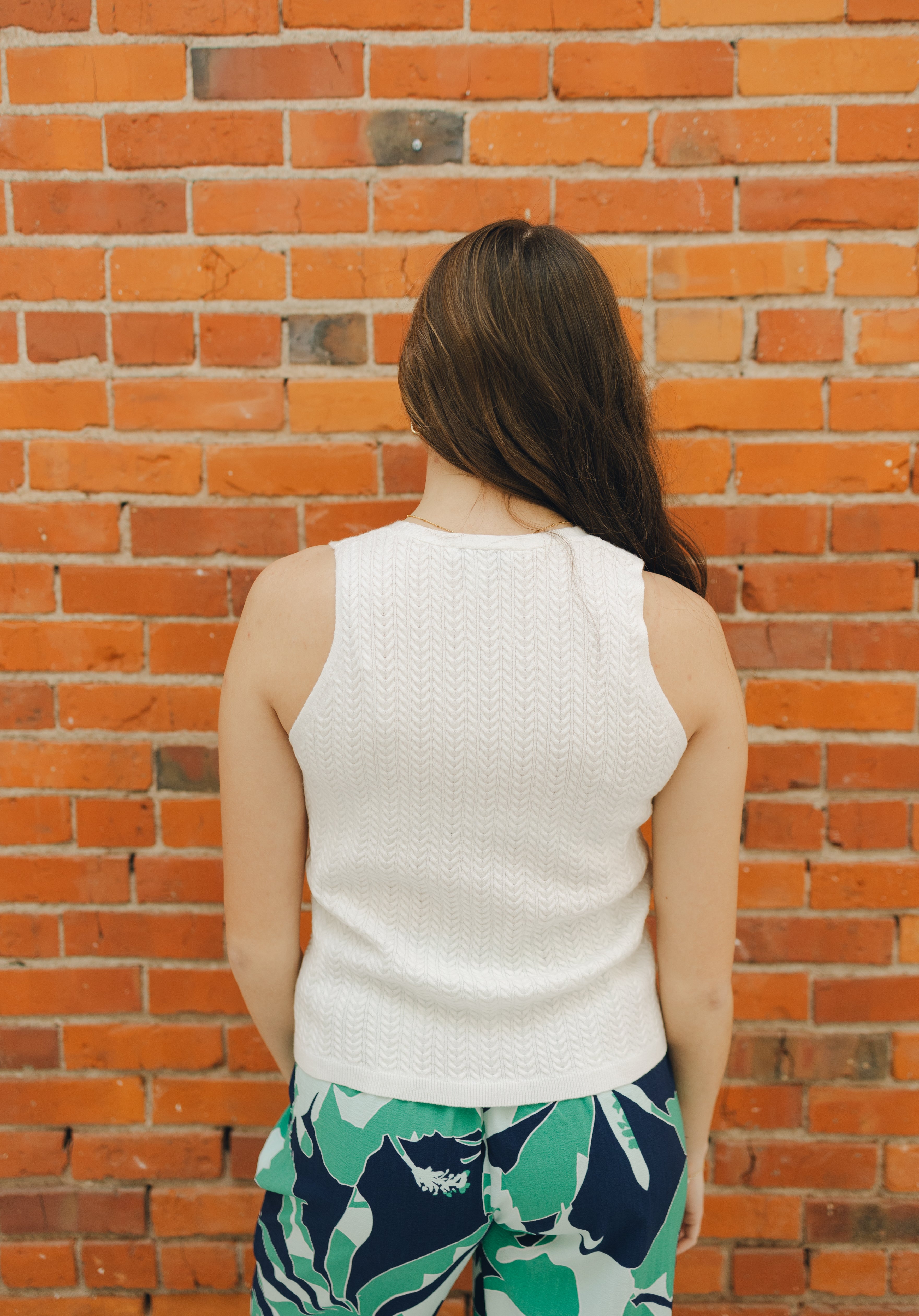 Tribal Sweater Vest w/ Buttons