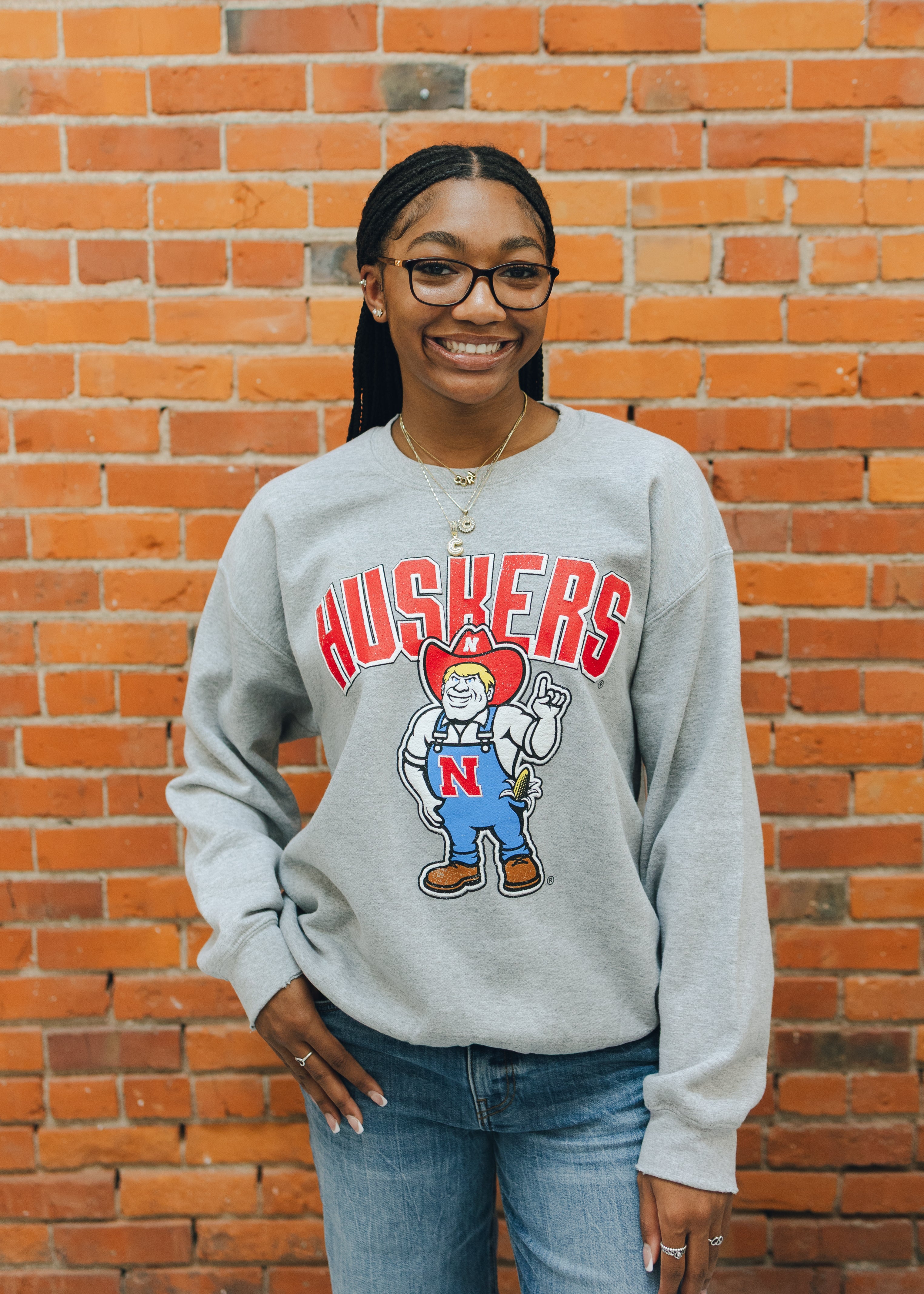 Nebraska Cartoon Mascot Sweatshirt