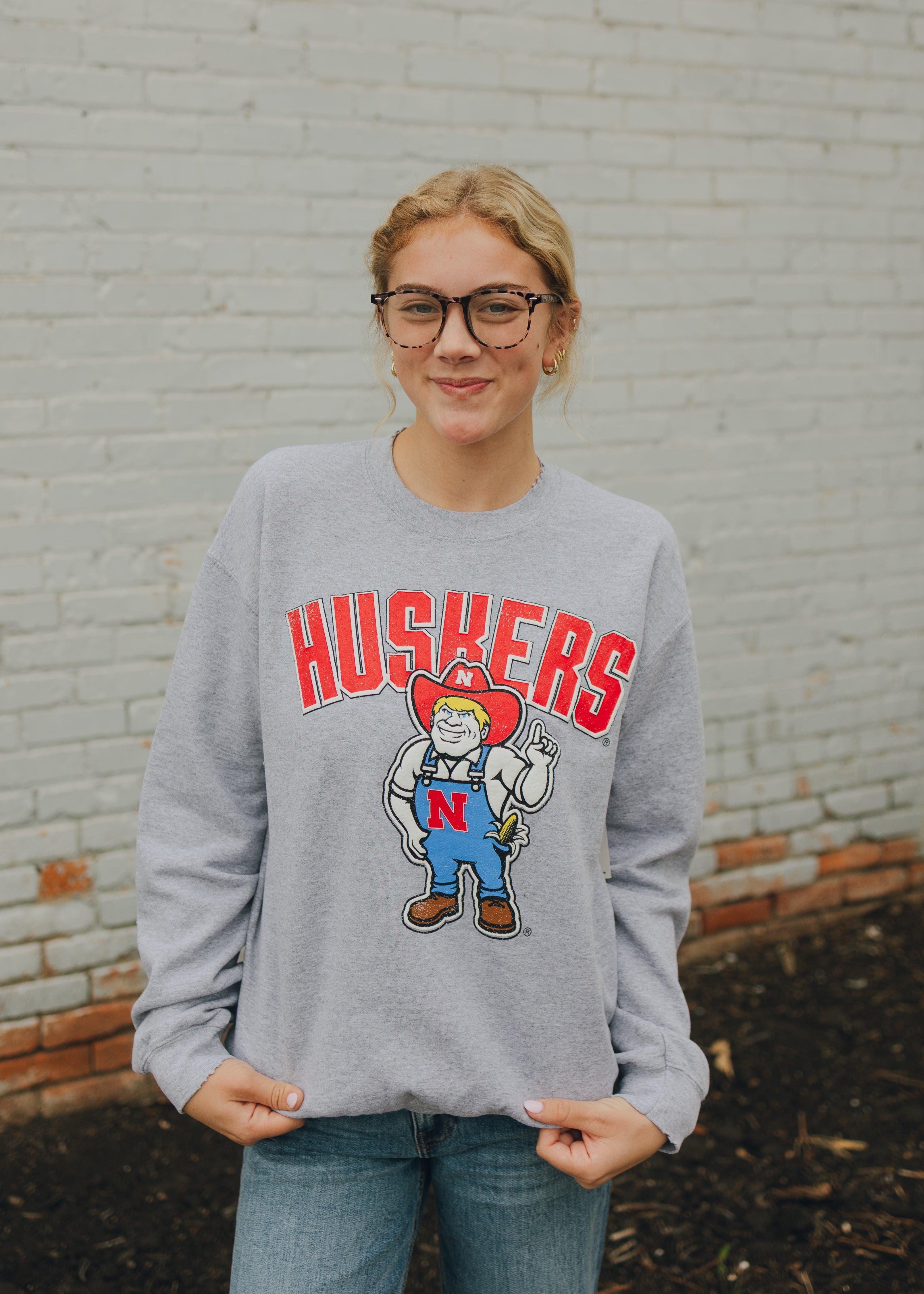 Nebraska Cartoon Mascot Sweatshirt