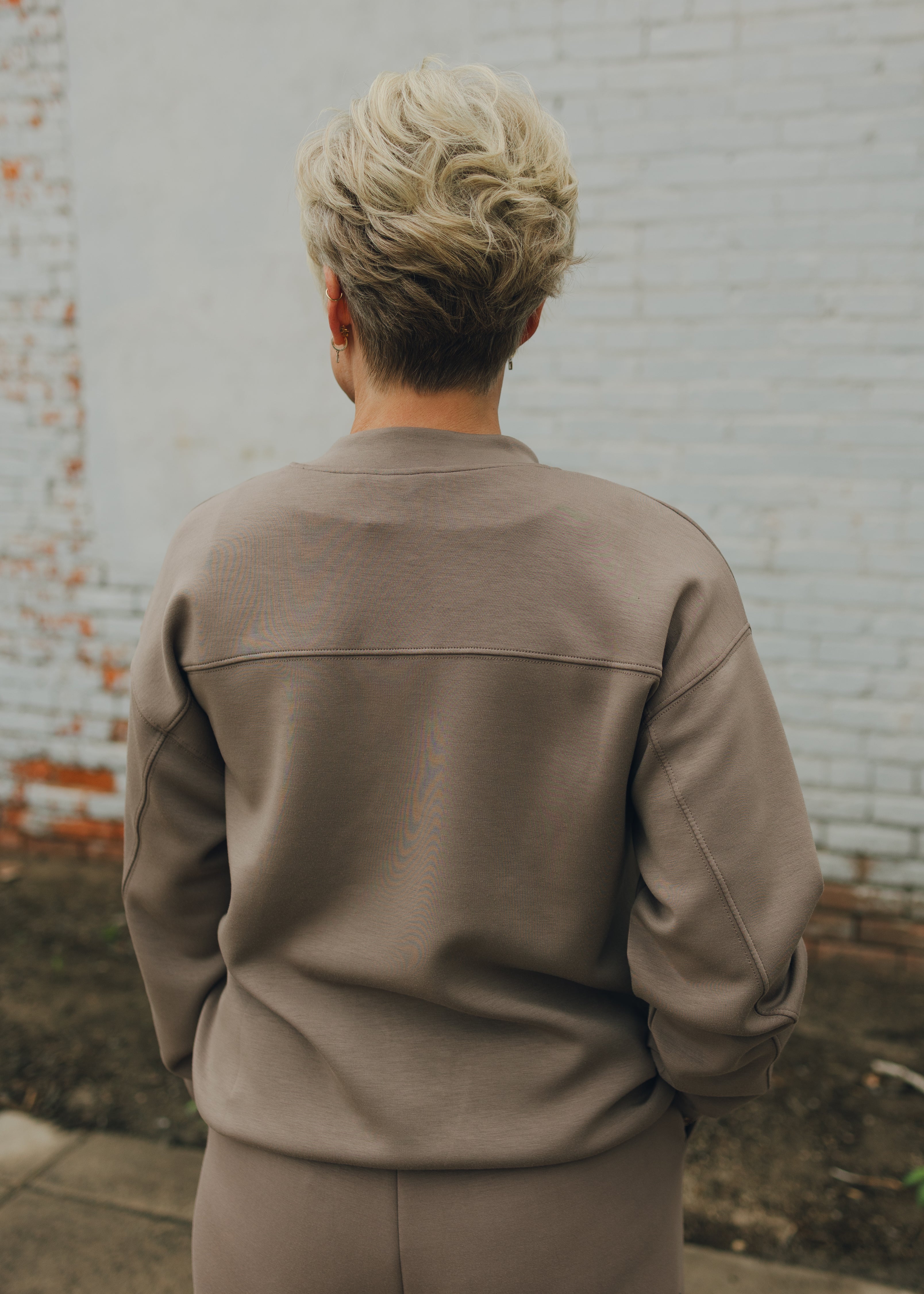 Modal Scuba Mock Neck Pullover