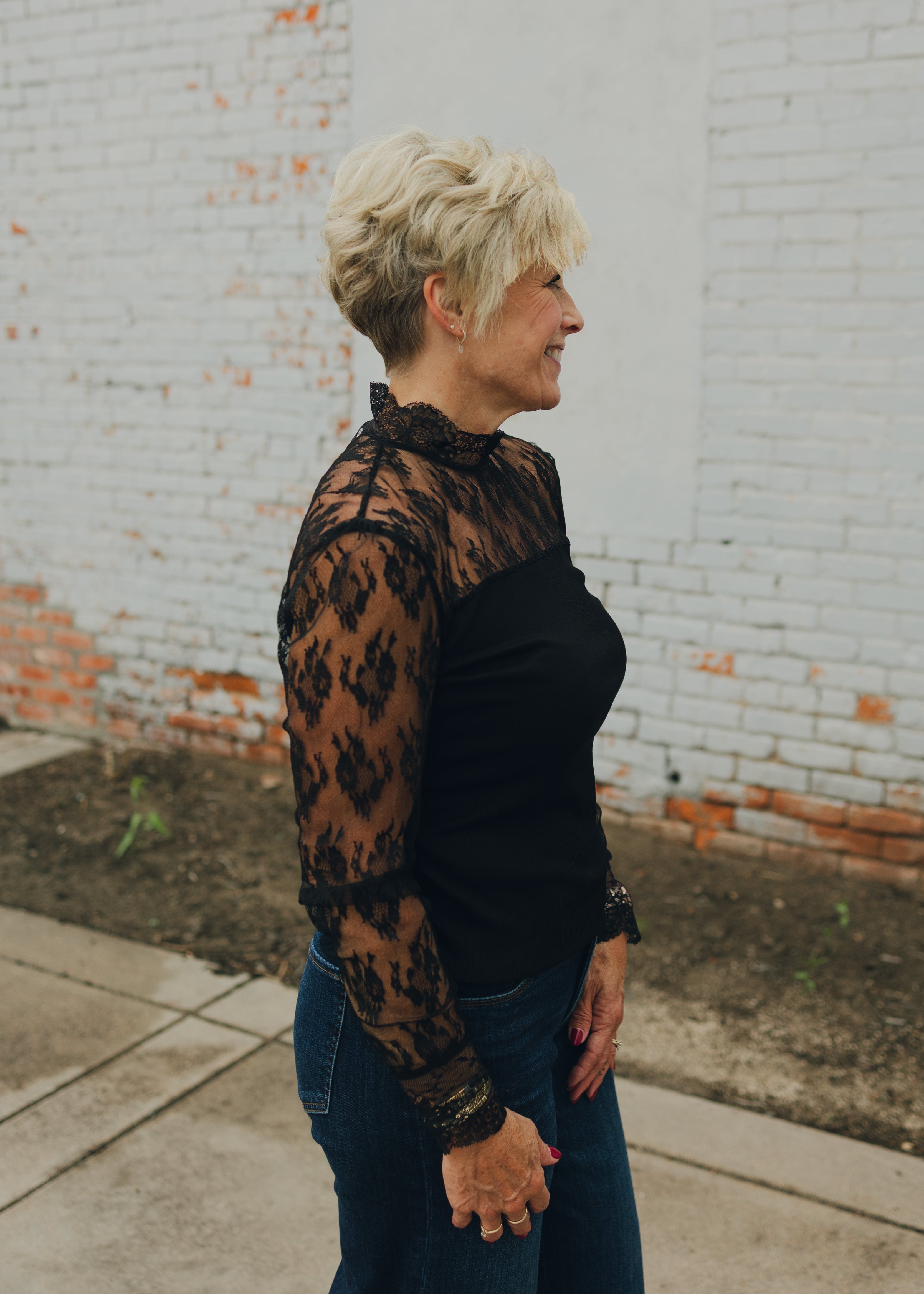 Molly Bracken Knitted Lace Top