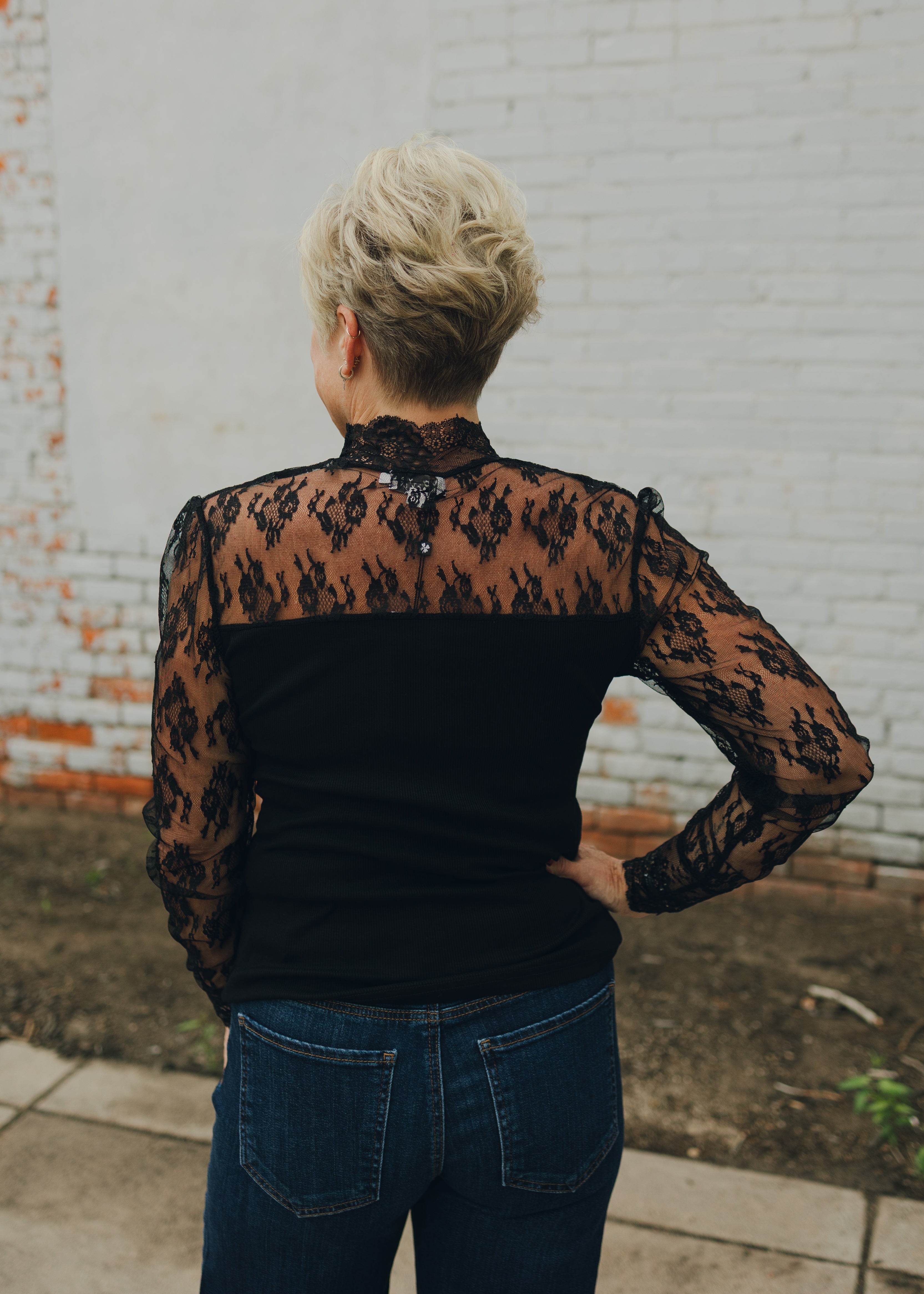 Molly Bracken Knitted Lace Top