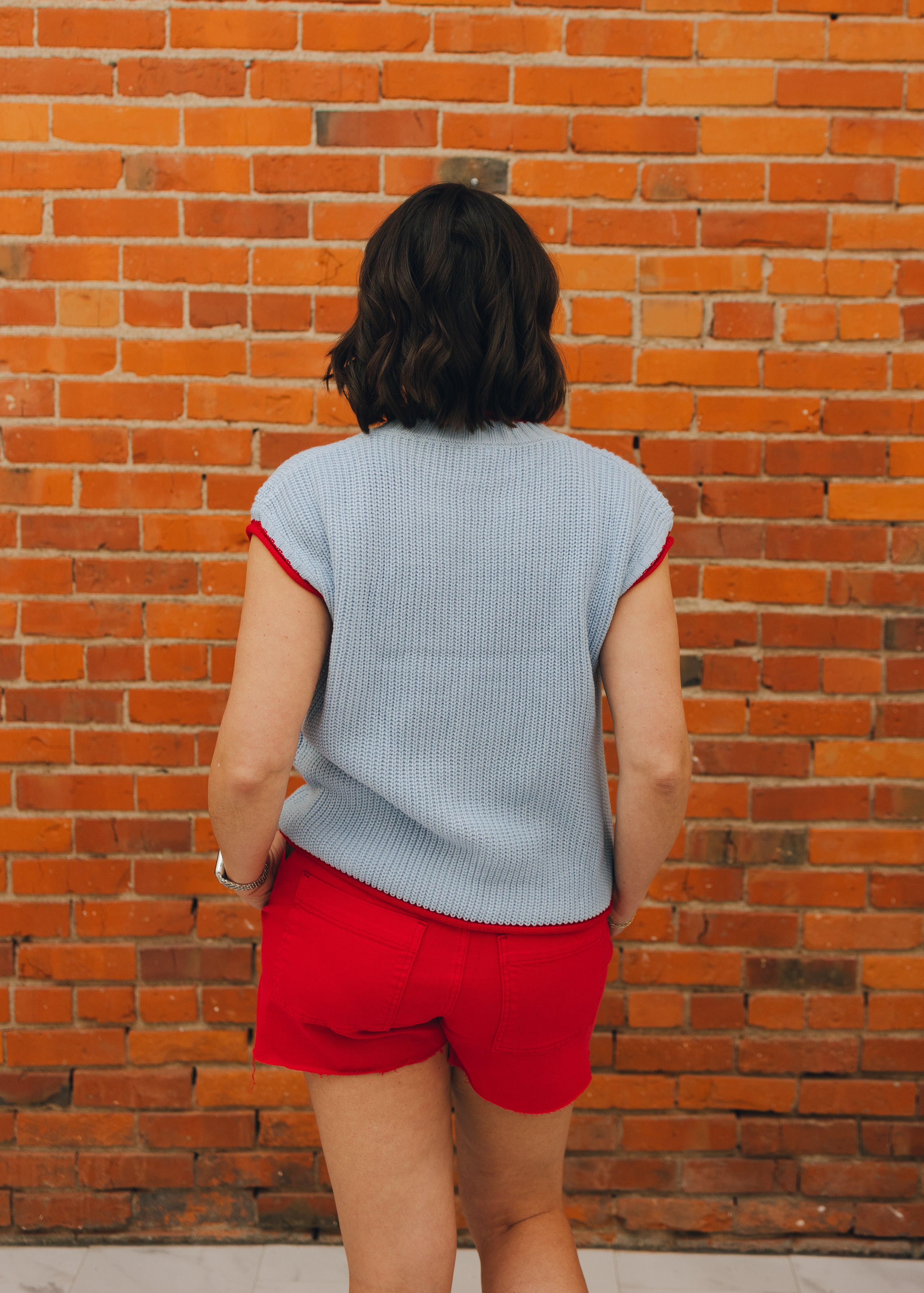American Flag Lightweight Sweater