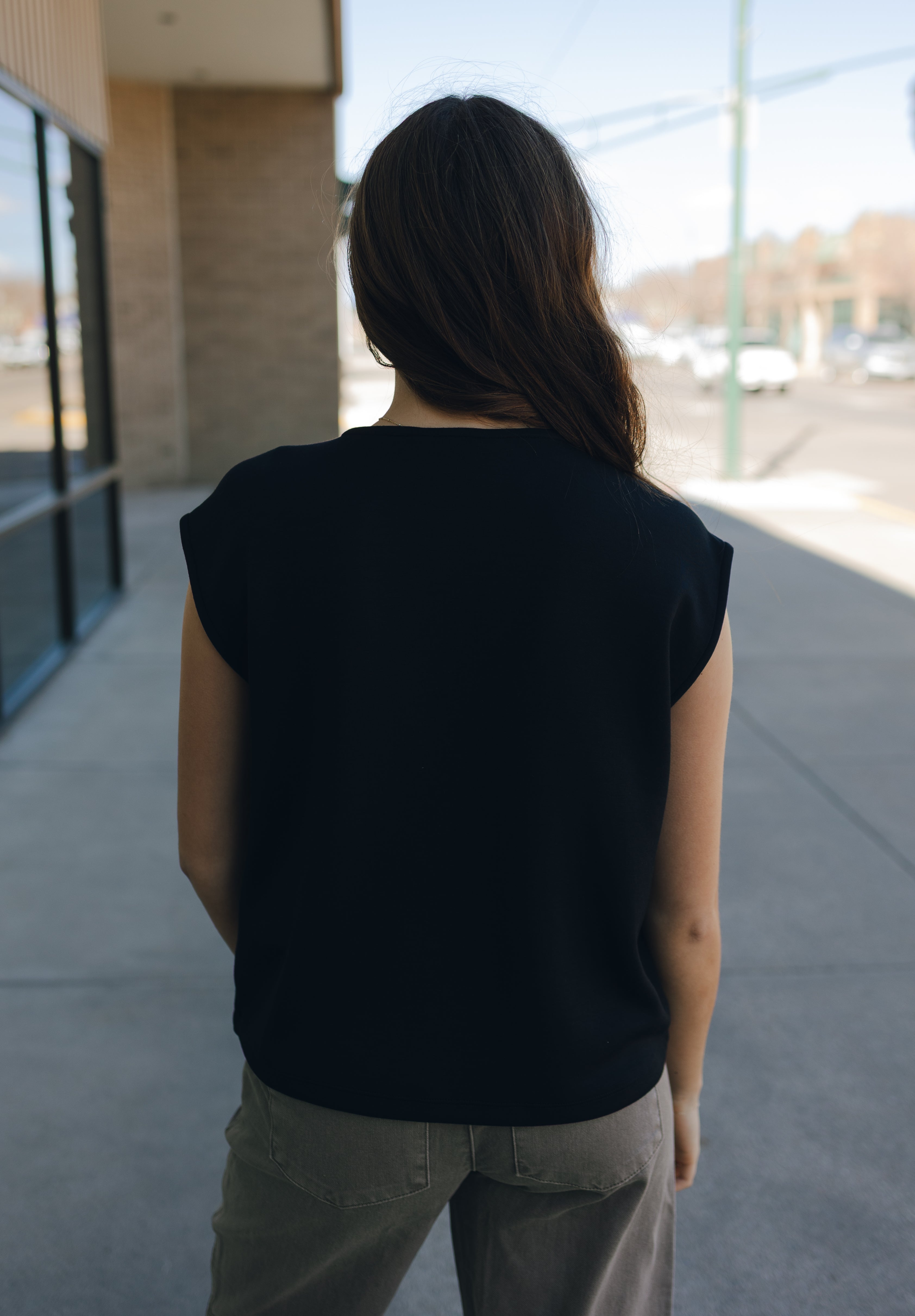 Liverpool Dolman Sleeve V-Neck Top