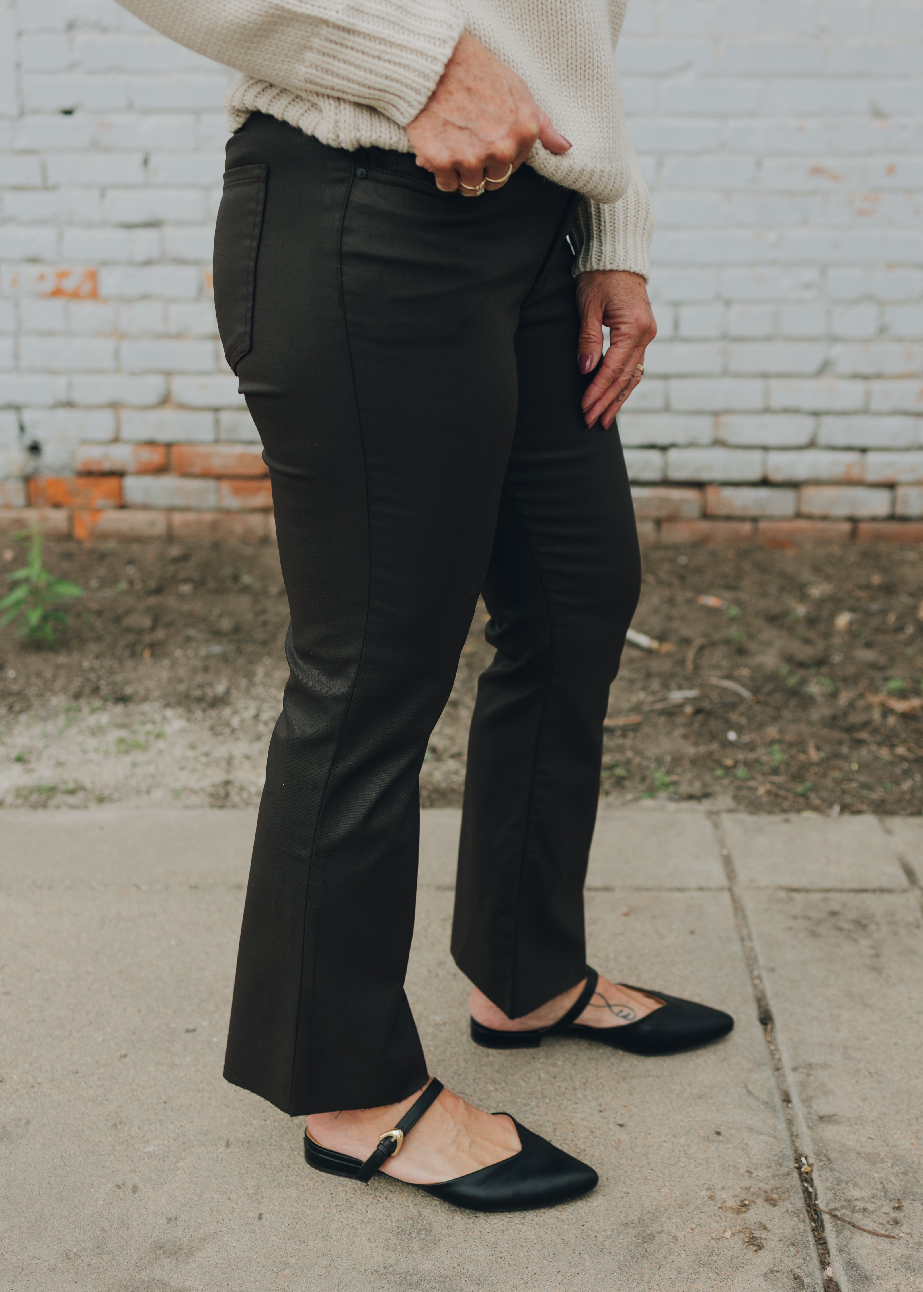 KUT Kelsey HR Ankle Flare - Chocolate