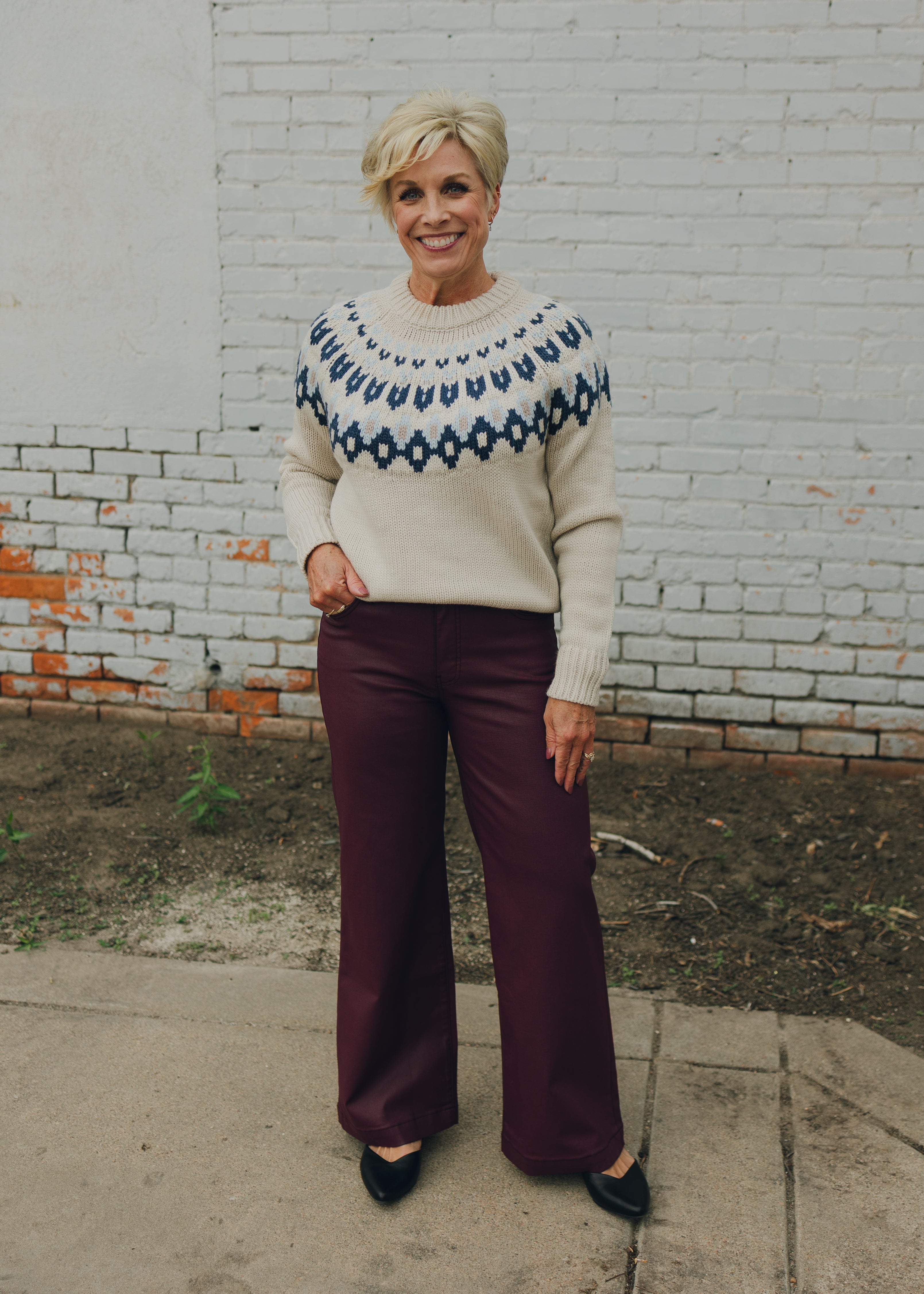 KUT Meg HR Fab Ab Wide Leg - Blackberry