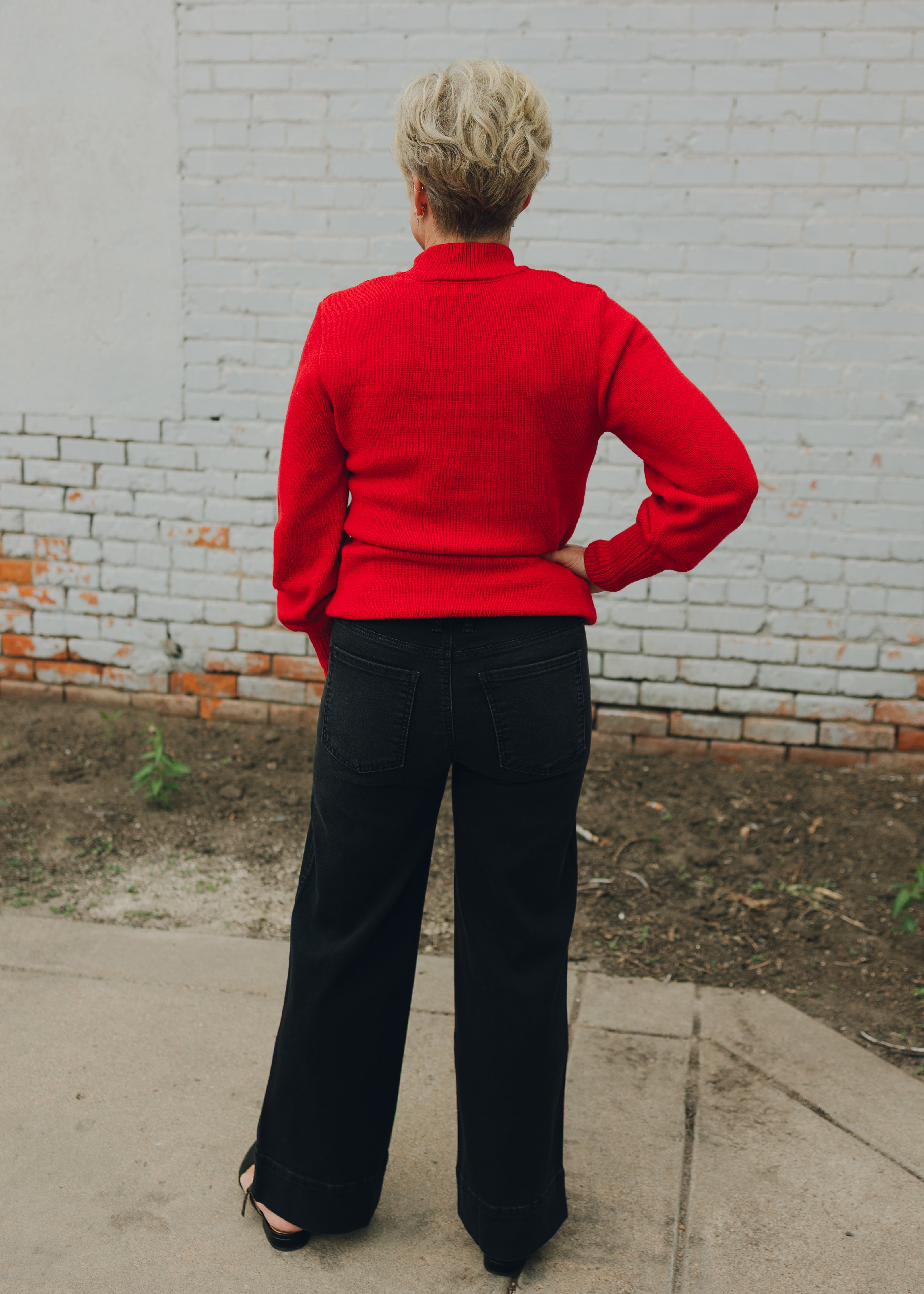 KUT Meg High Rise Wide Leg - Glittering