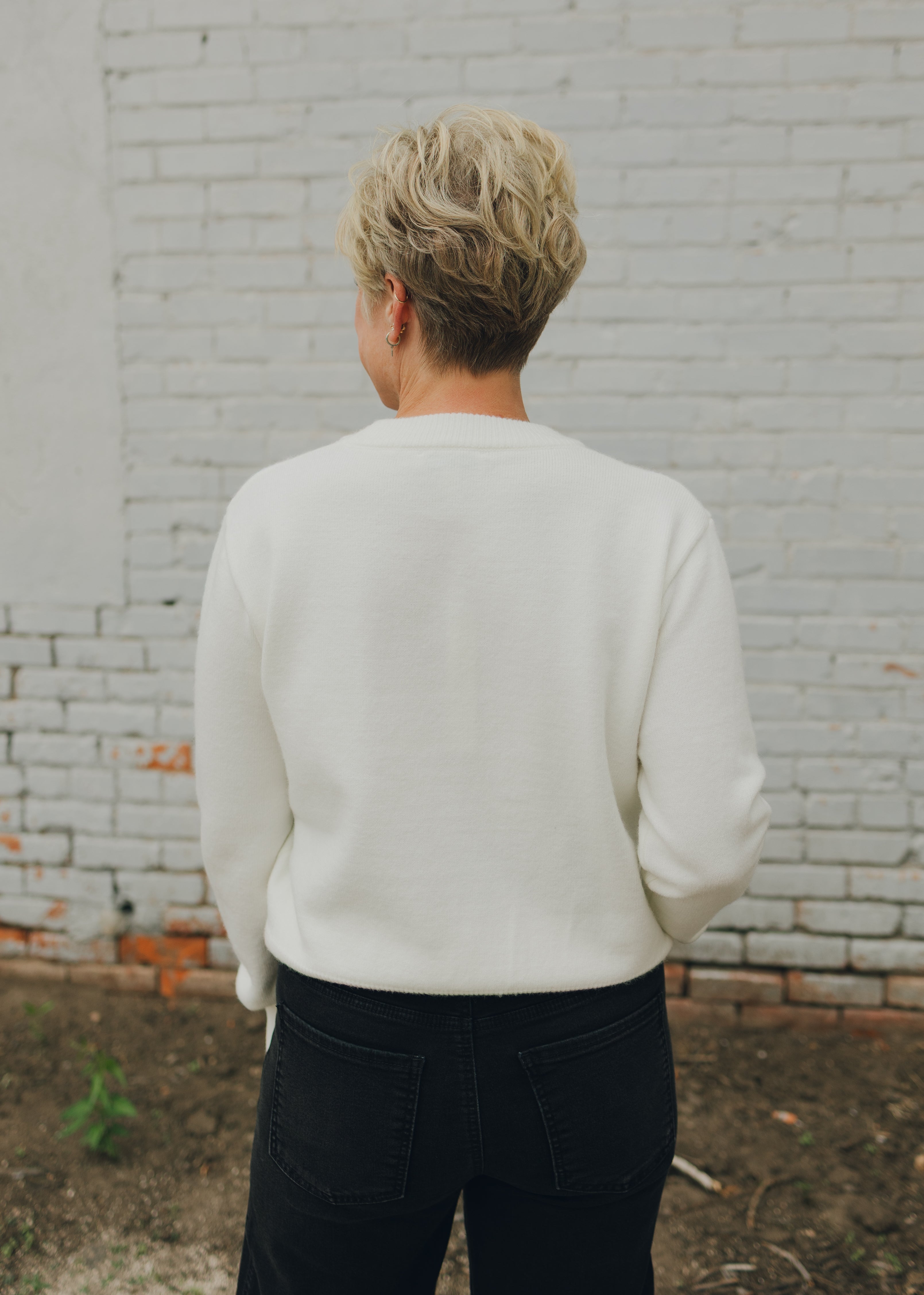 Sequin Ribbon Sweater