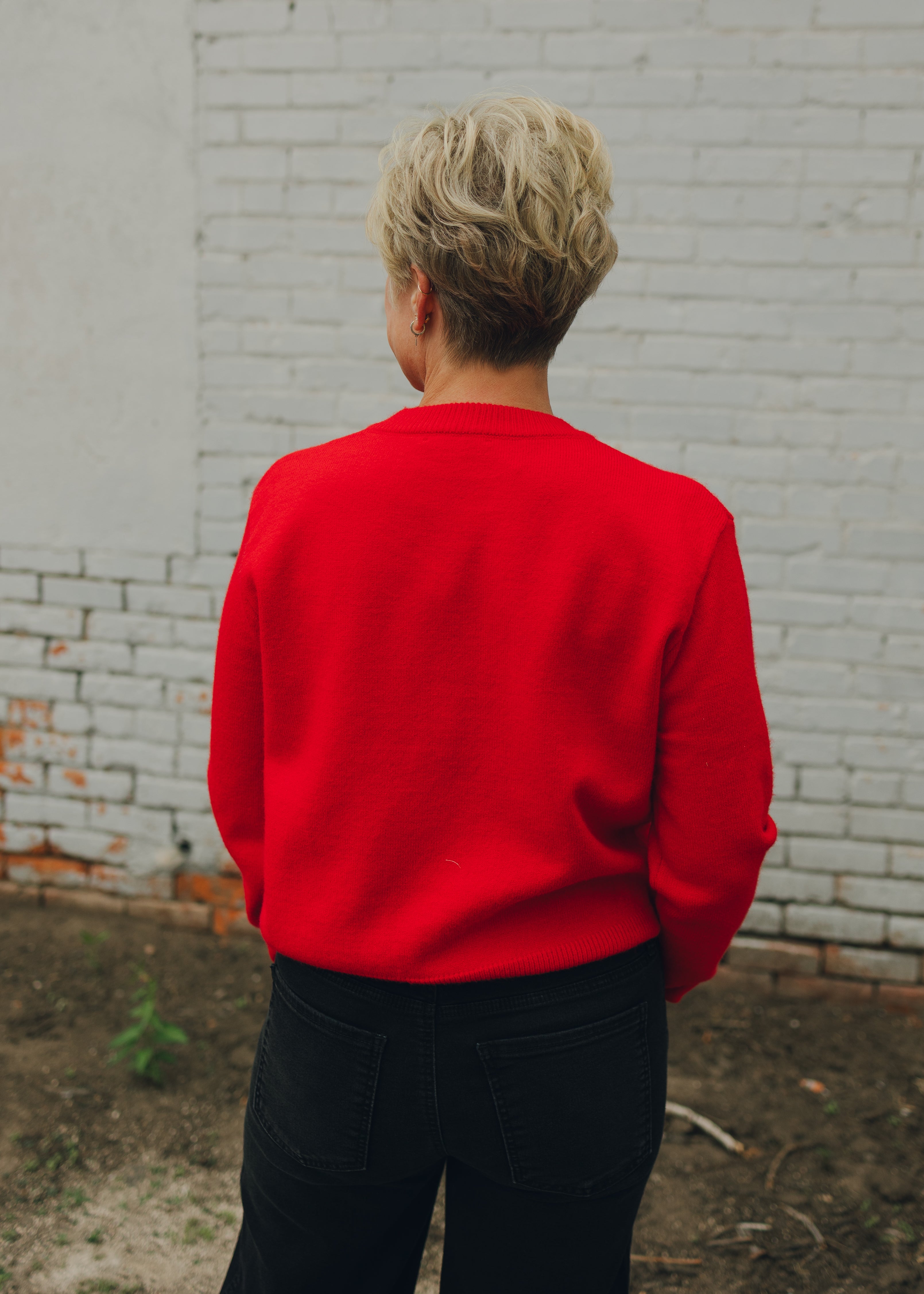 Sequin Ribbon Sweater