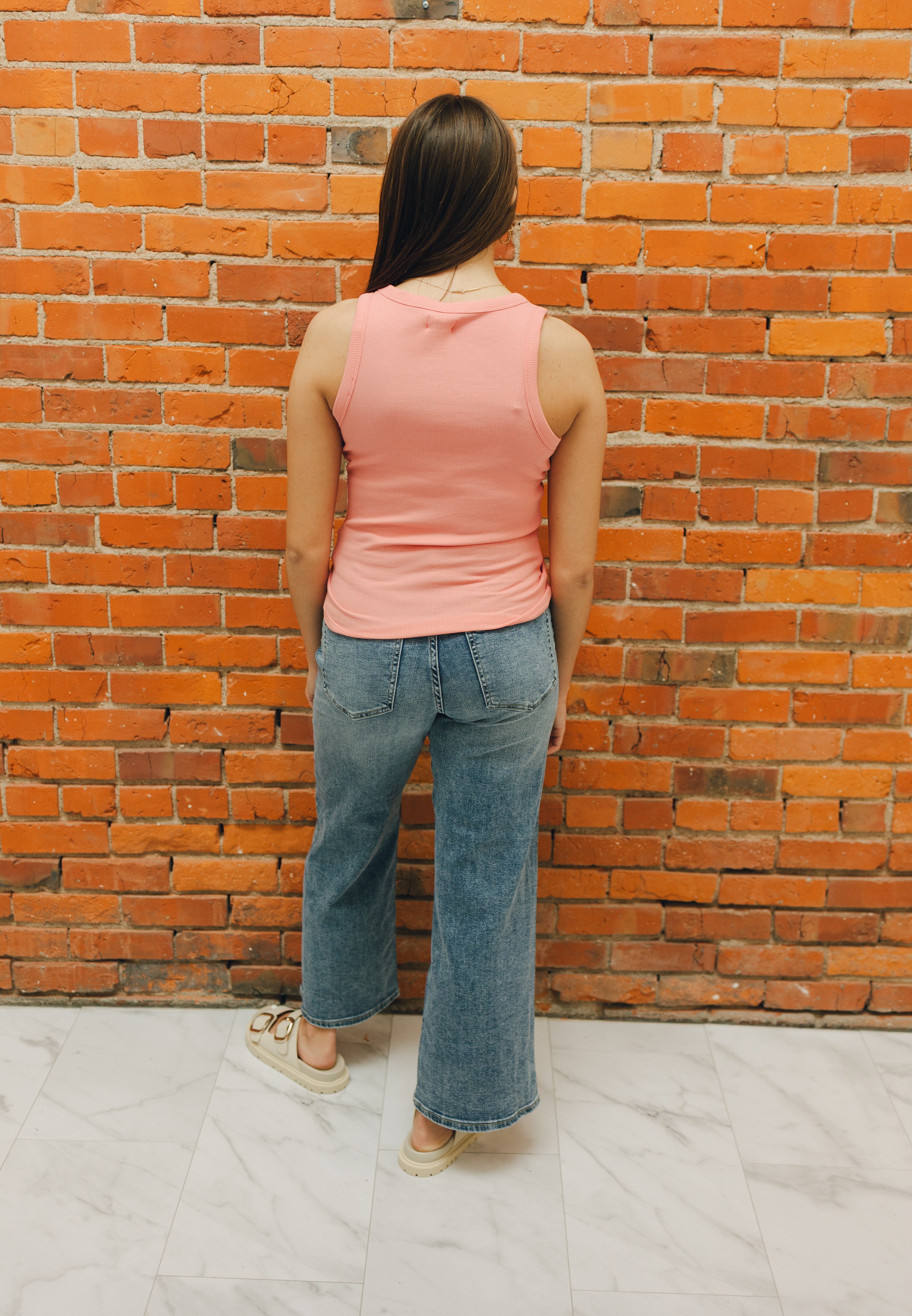 Liverpool Stride HR Wide Leg - Carbon Canyon