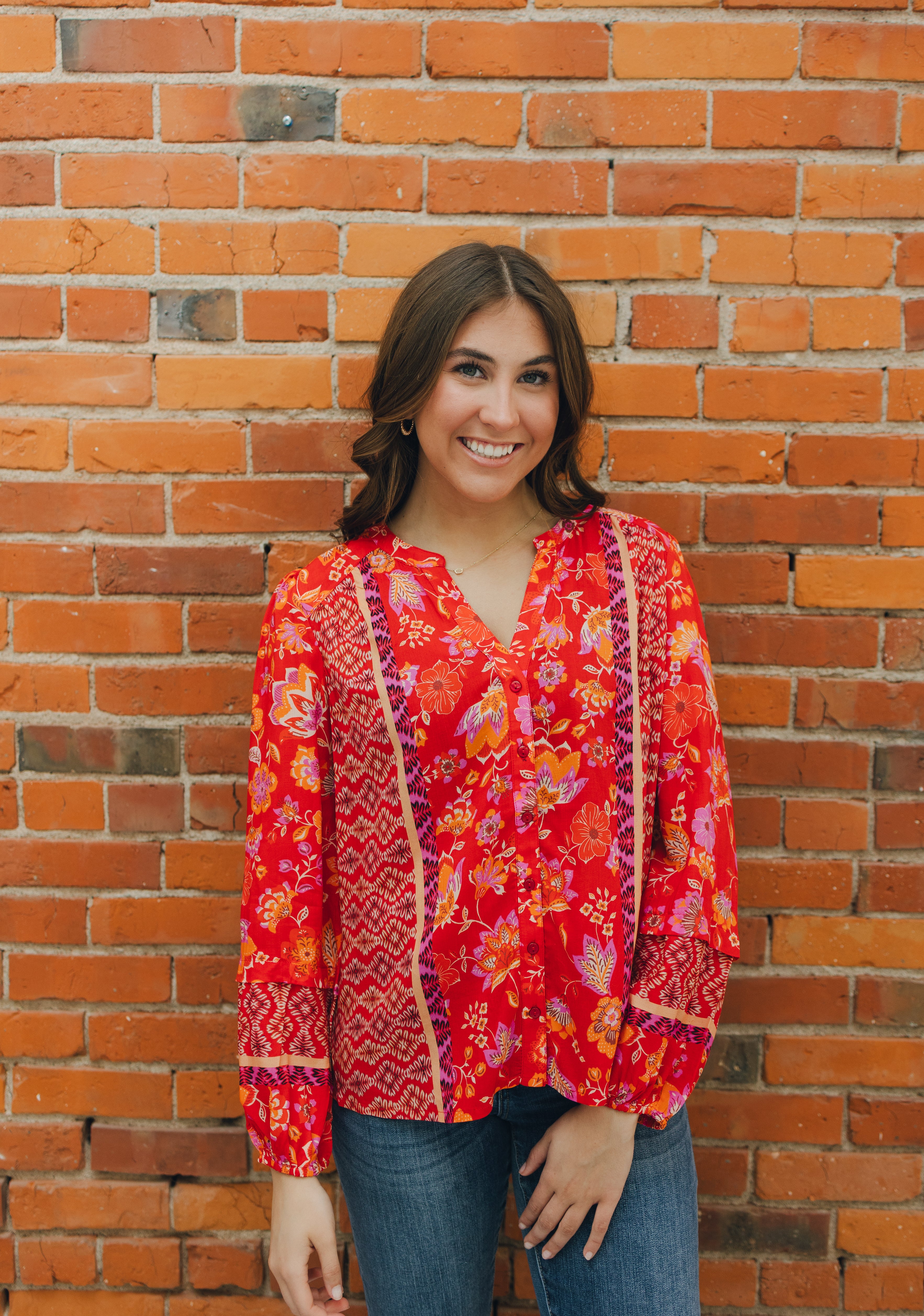 Liverpool Long Sleeve Button Front