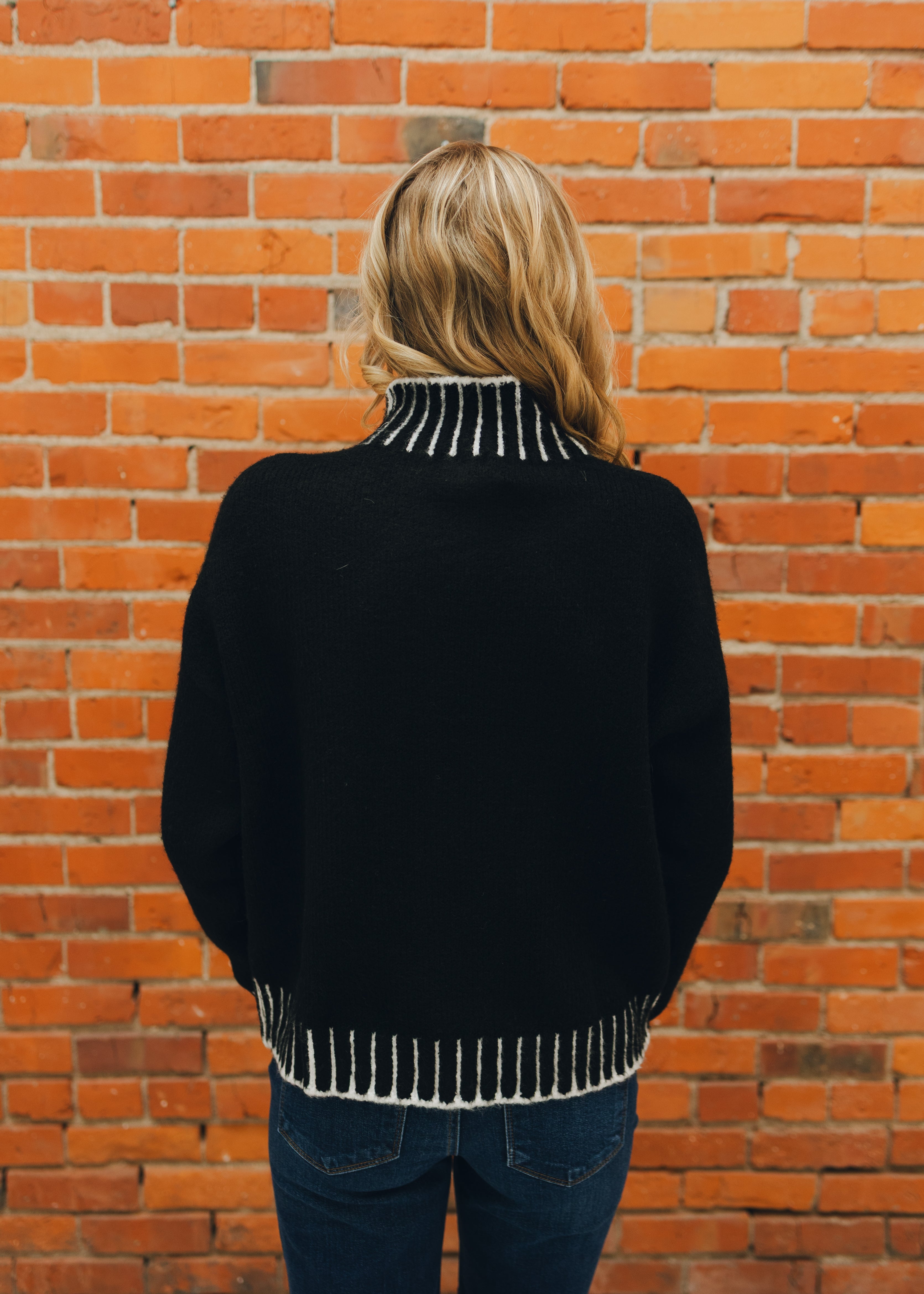 Black Turtleneck Sweater