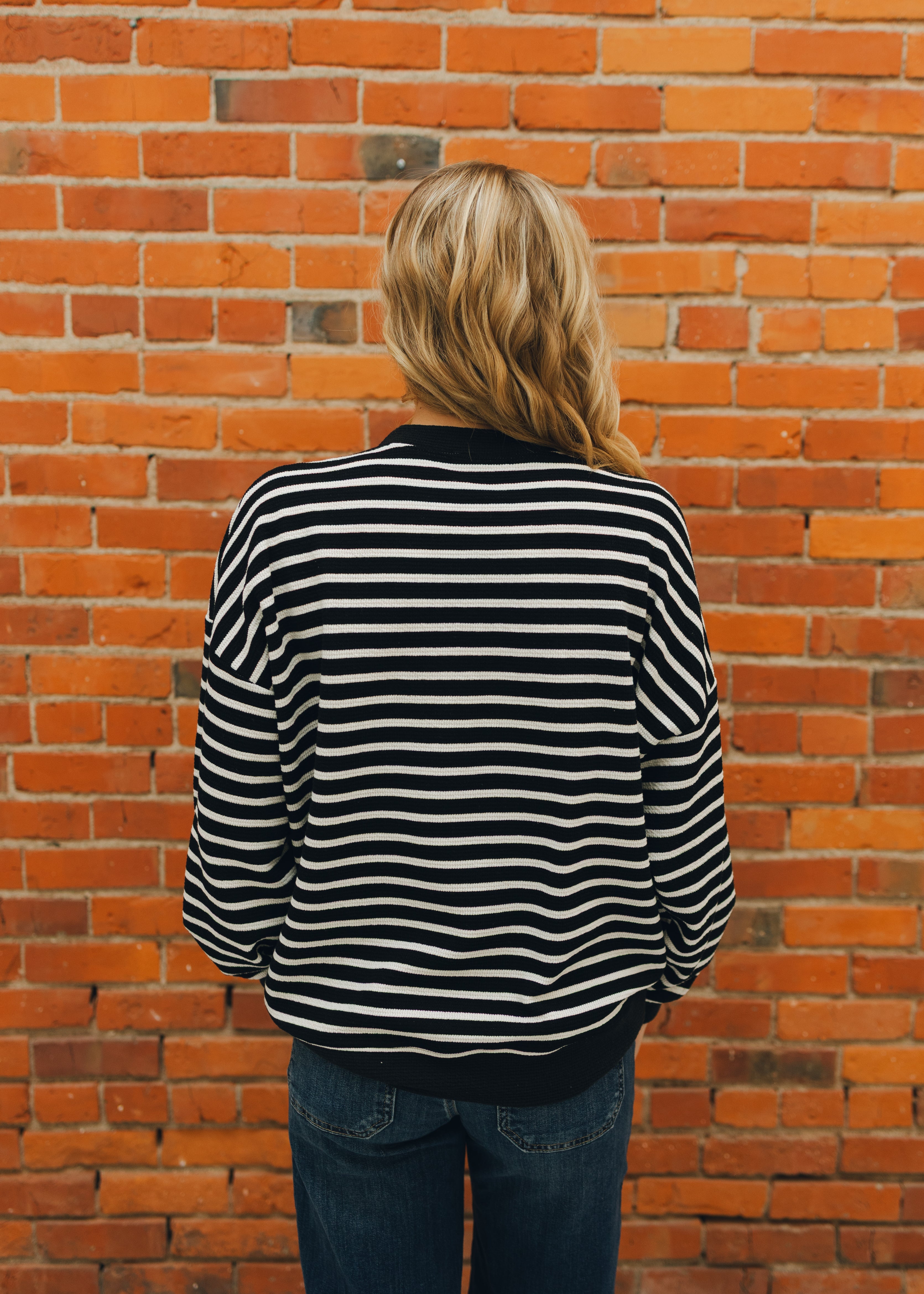 Merry Stripe Graphic Sweatshirt