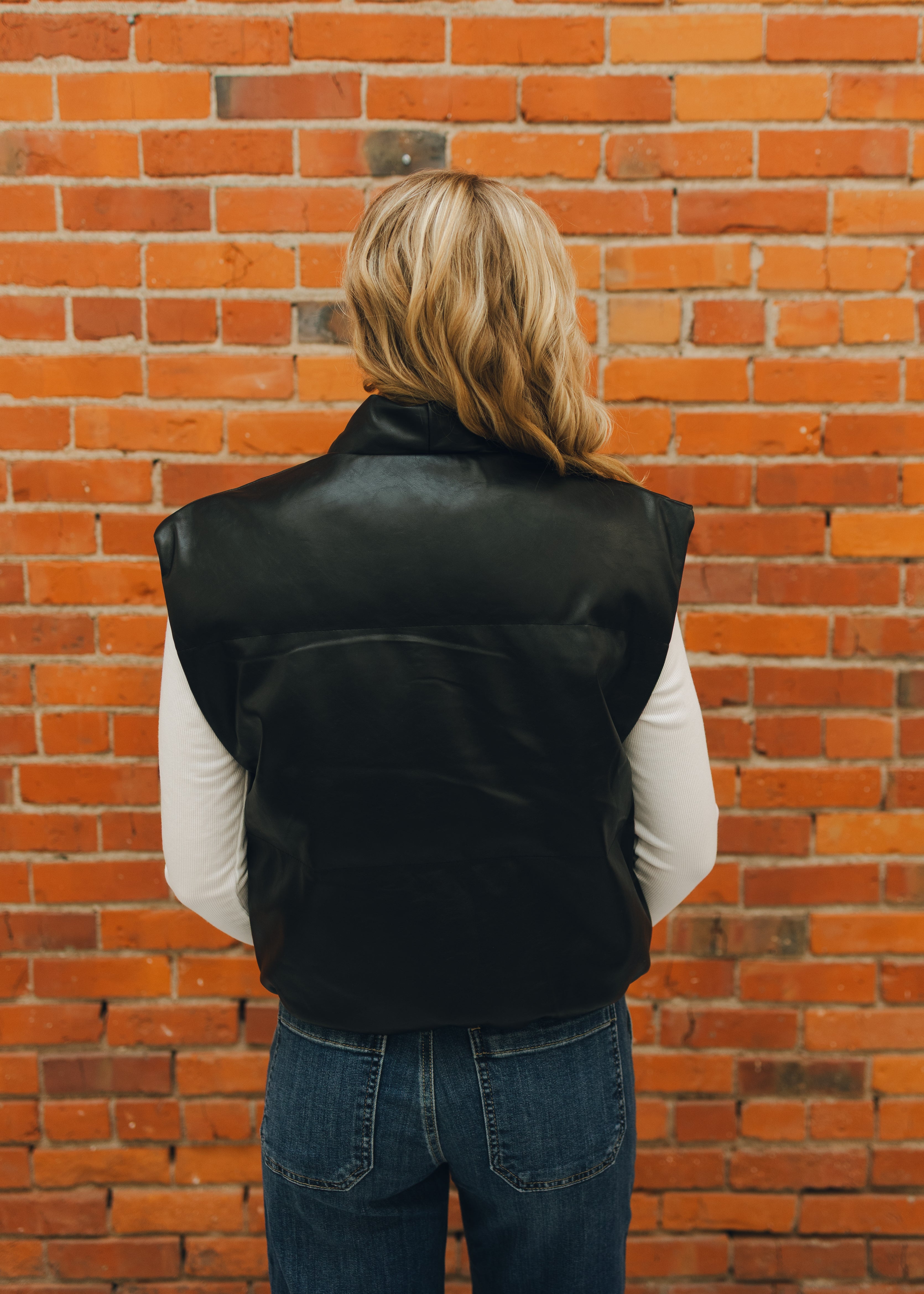 Black Leather Vest