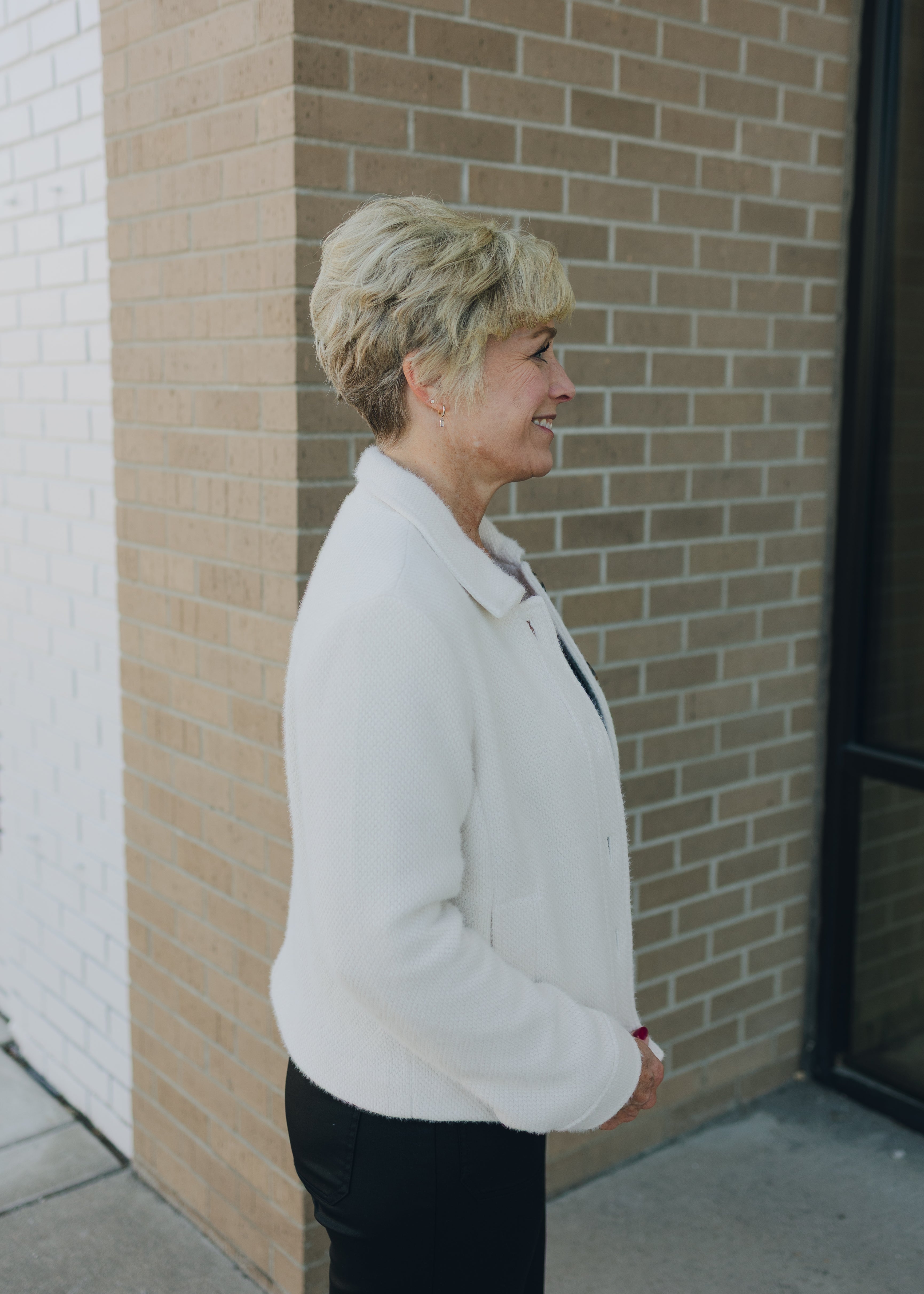 Tribal L/S Button Front Lined Jacket