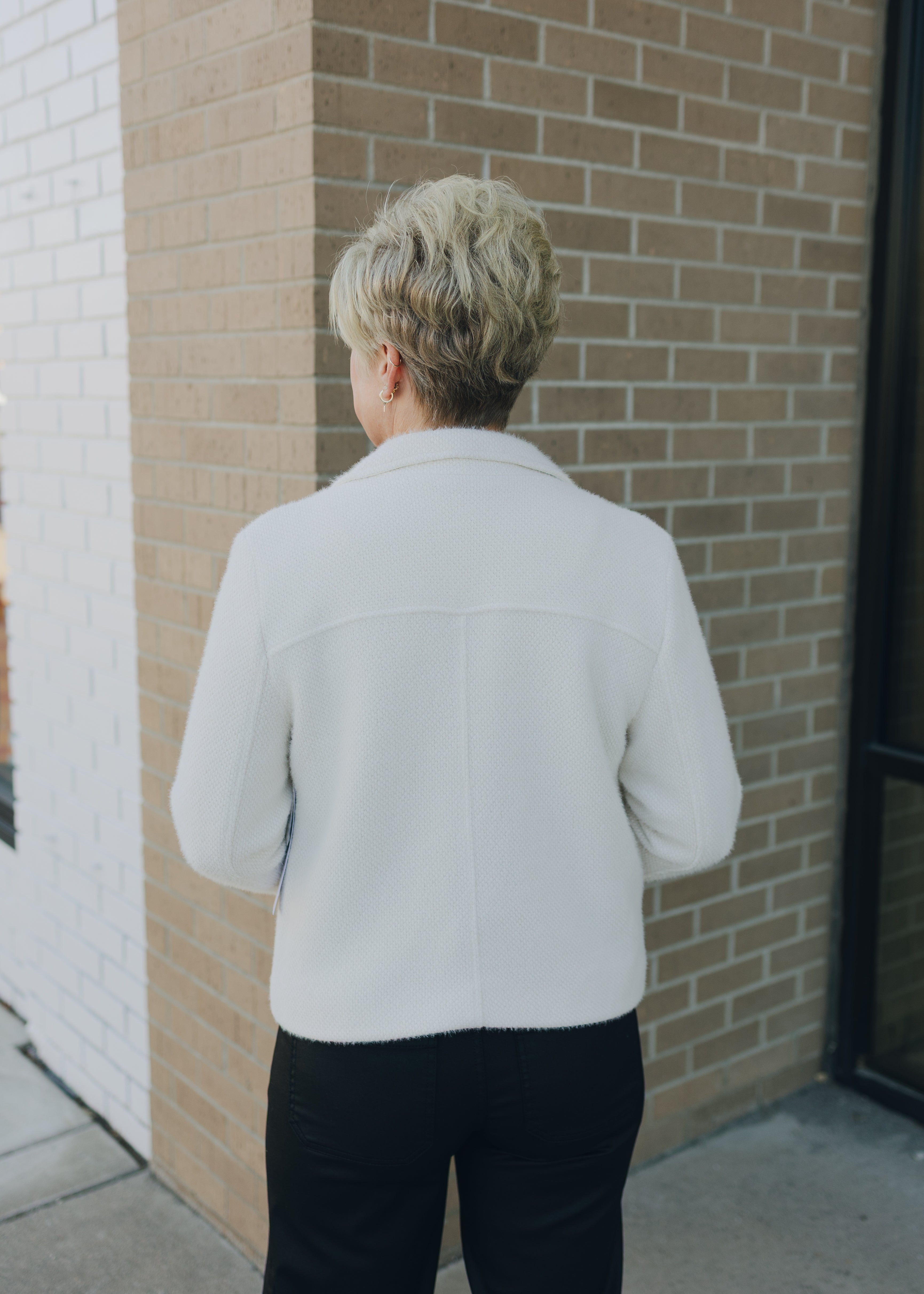 Tribal L/S Button Front Lined Jacket