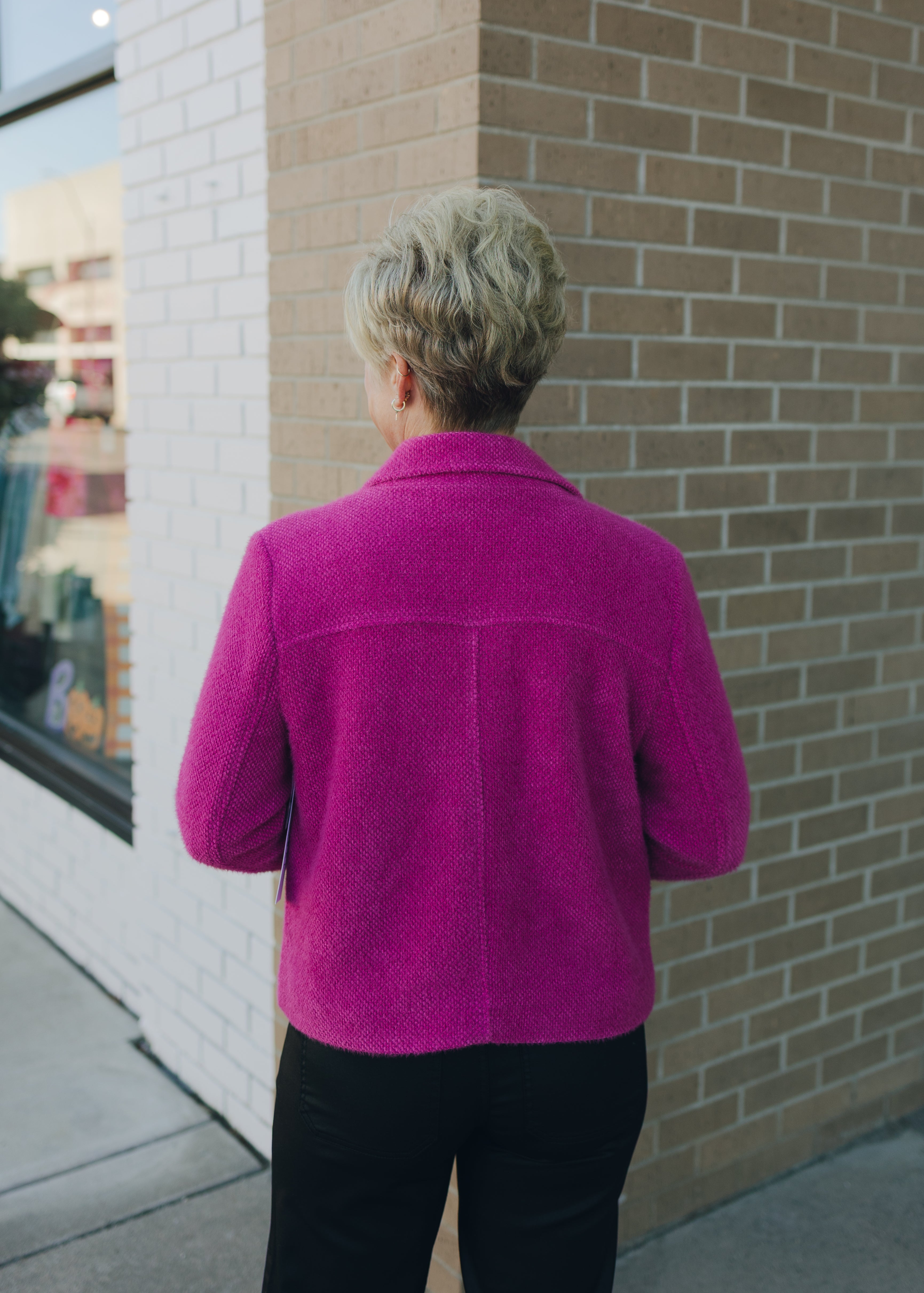 Tribal L/S Button Front Lined Jacket