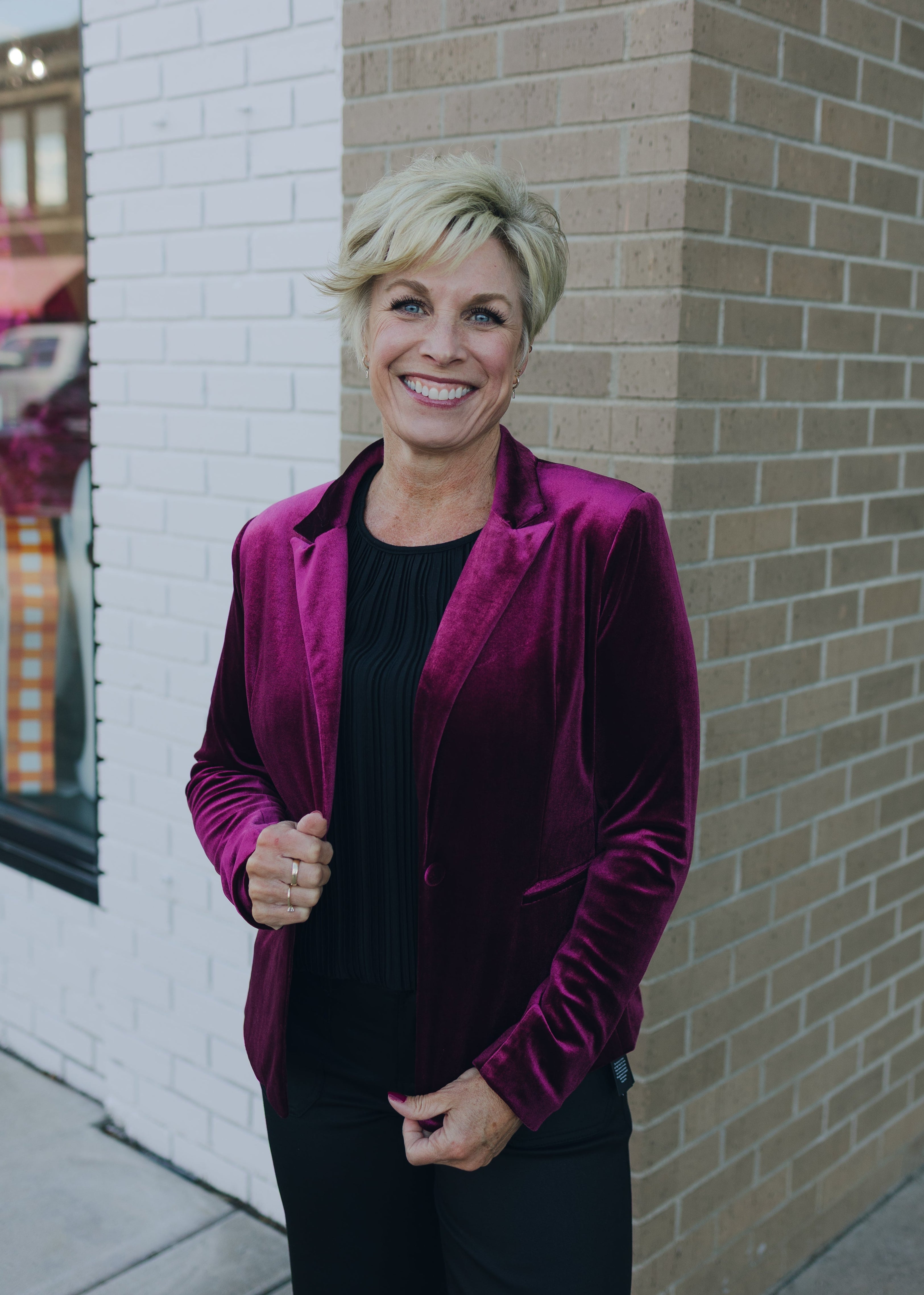 Molly Bracken Knitted Blazer