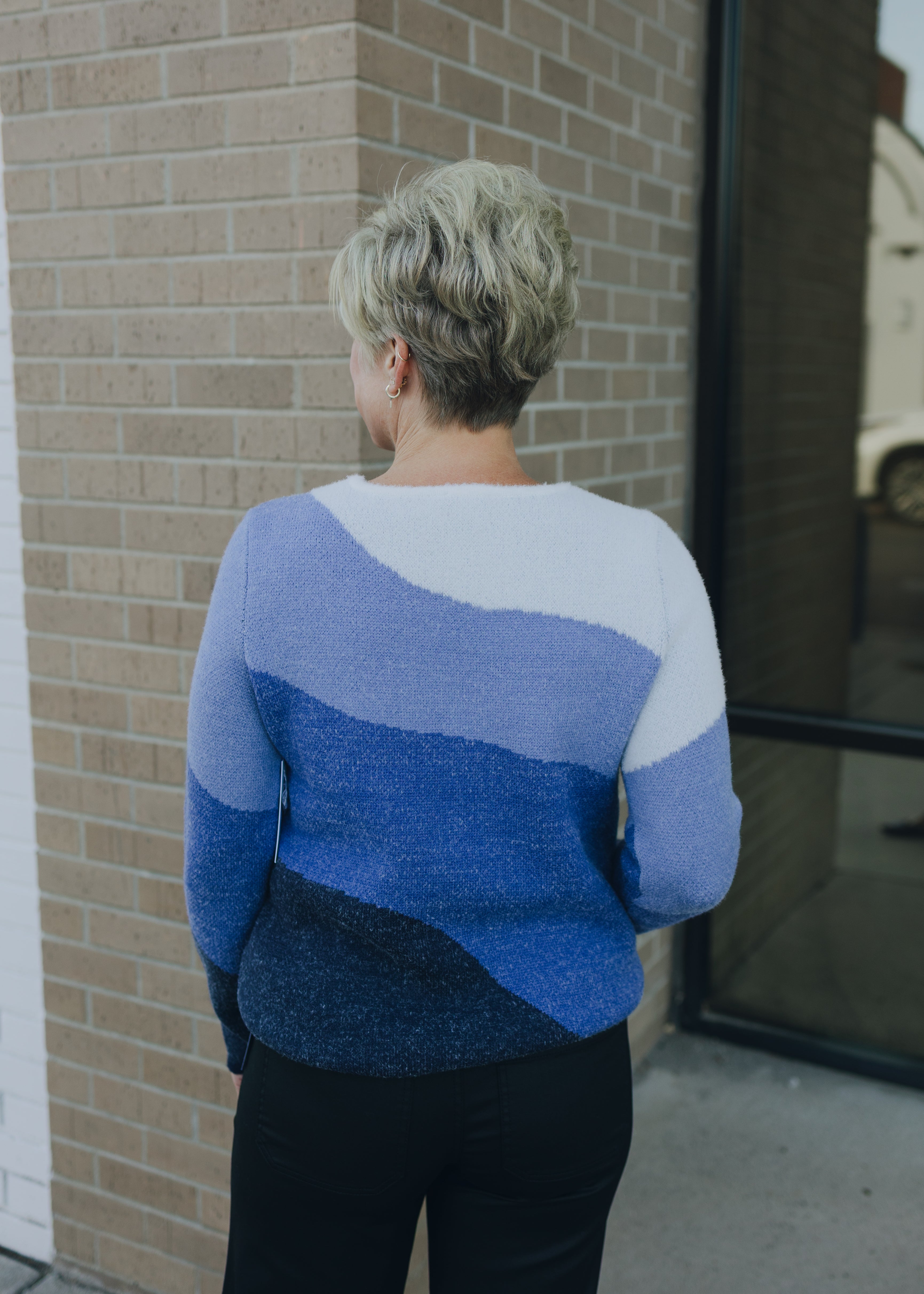 Tribal Crew Neck Jacquard Sweater