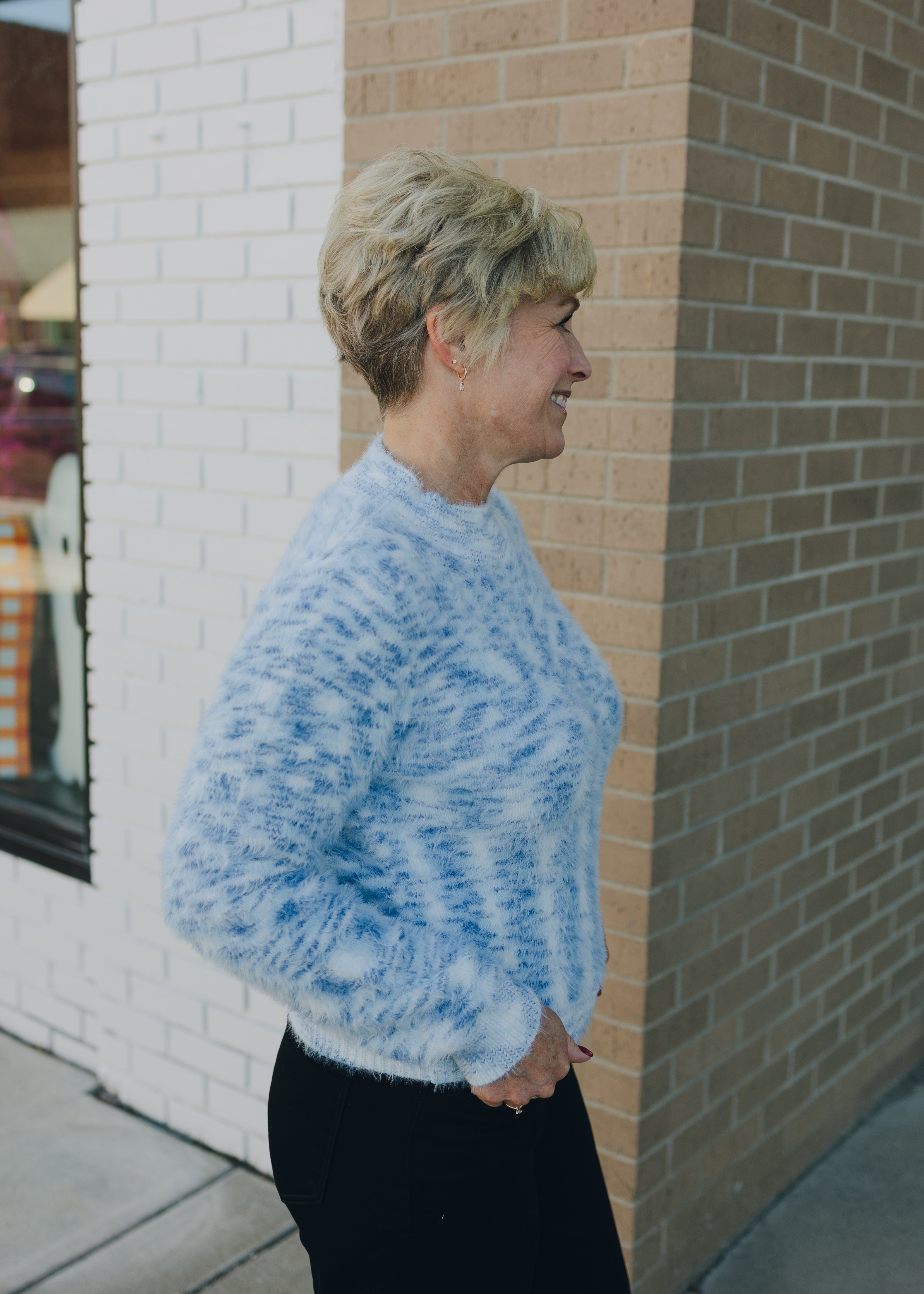 Molly Bracken Blue Multi Sweater