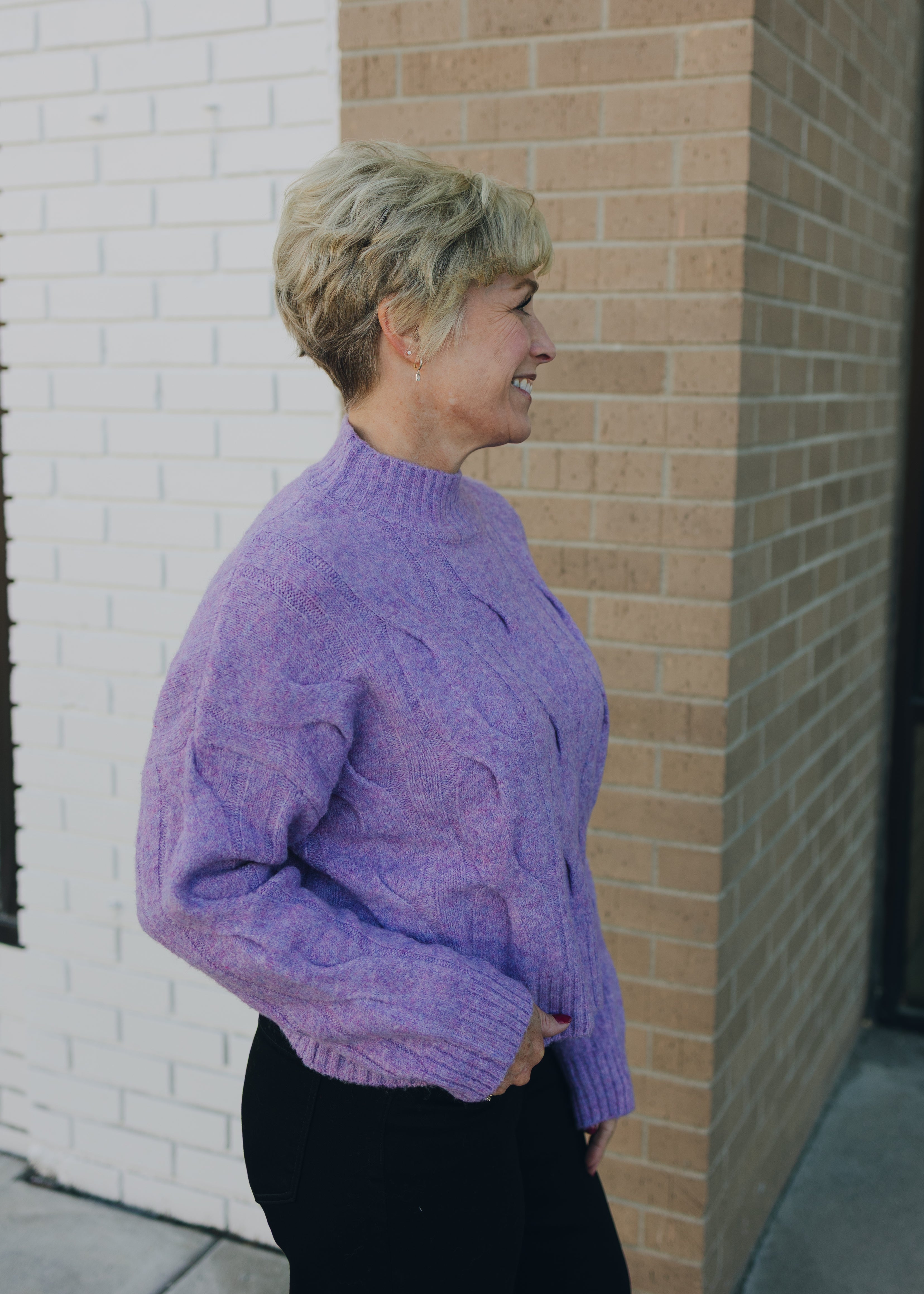 Molly Bracken Knitted Sweater - Purple