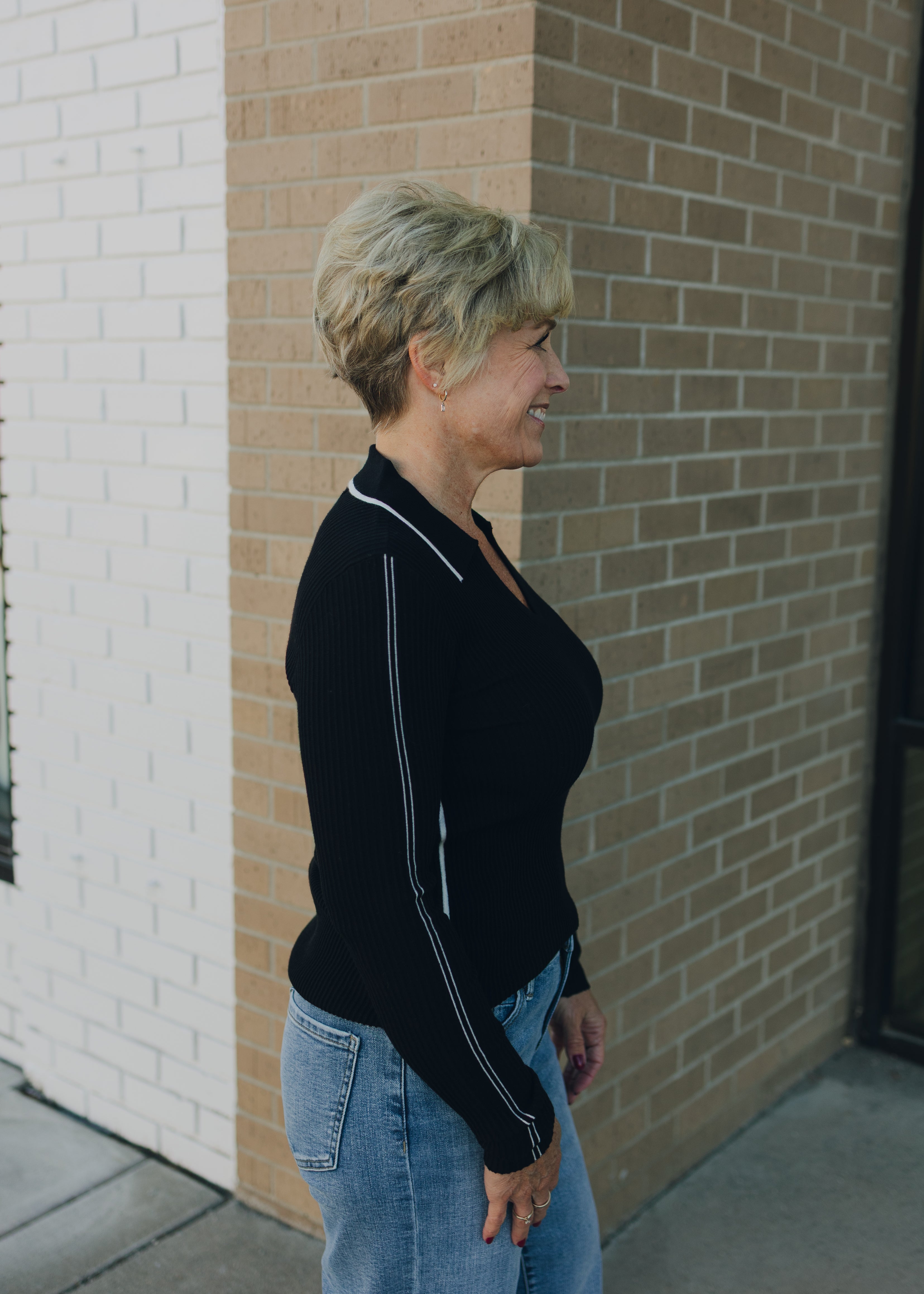 Liverpool Long Sleeve V-Neck Top