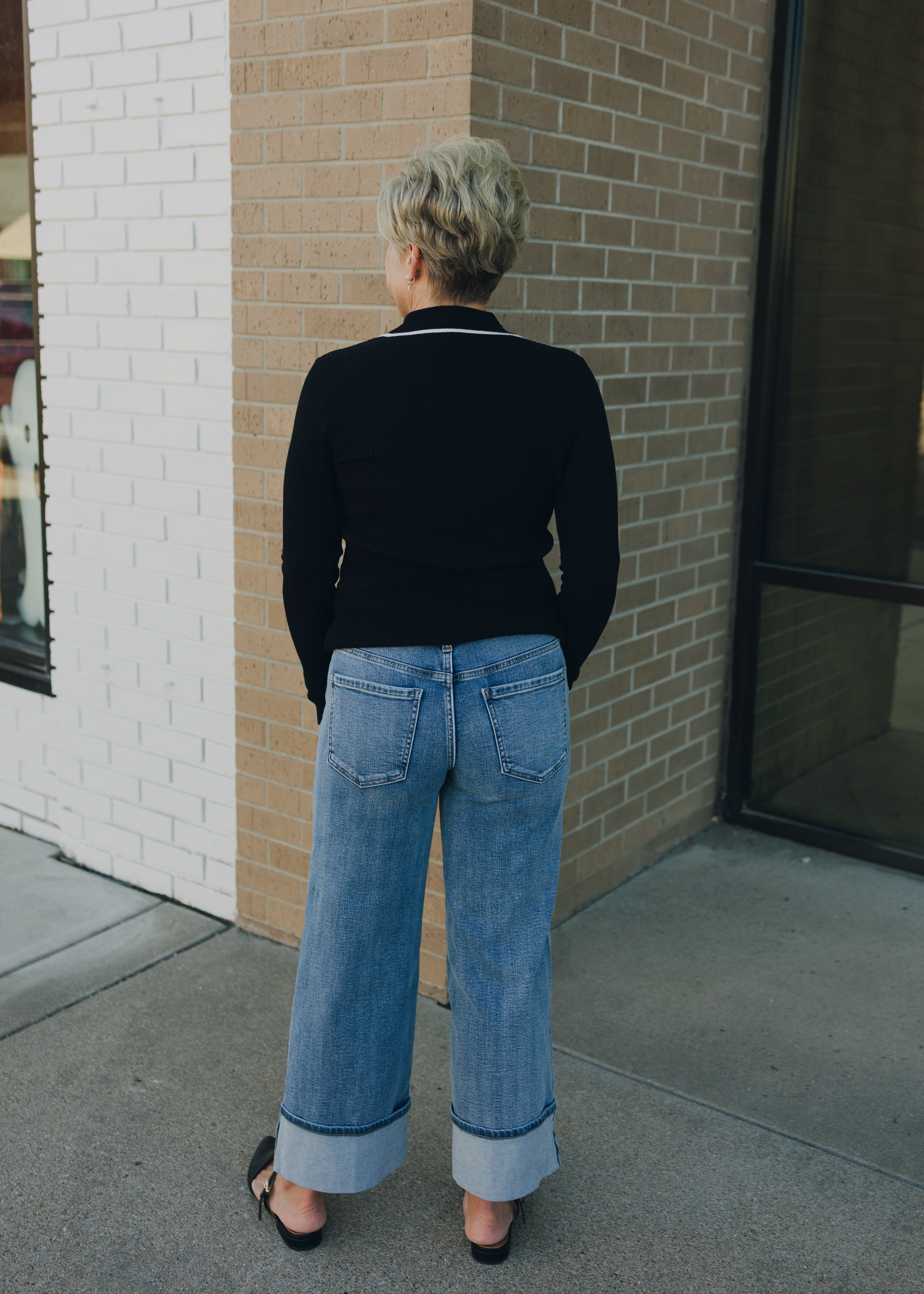 Liverpool Morgan Cuffed Wide Leg