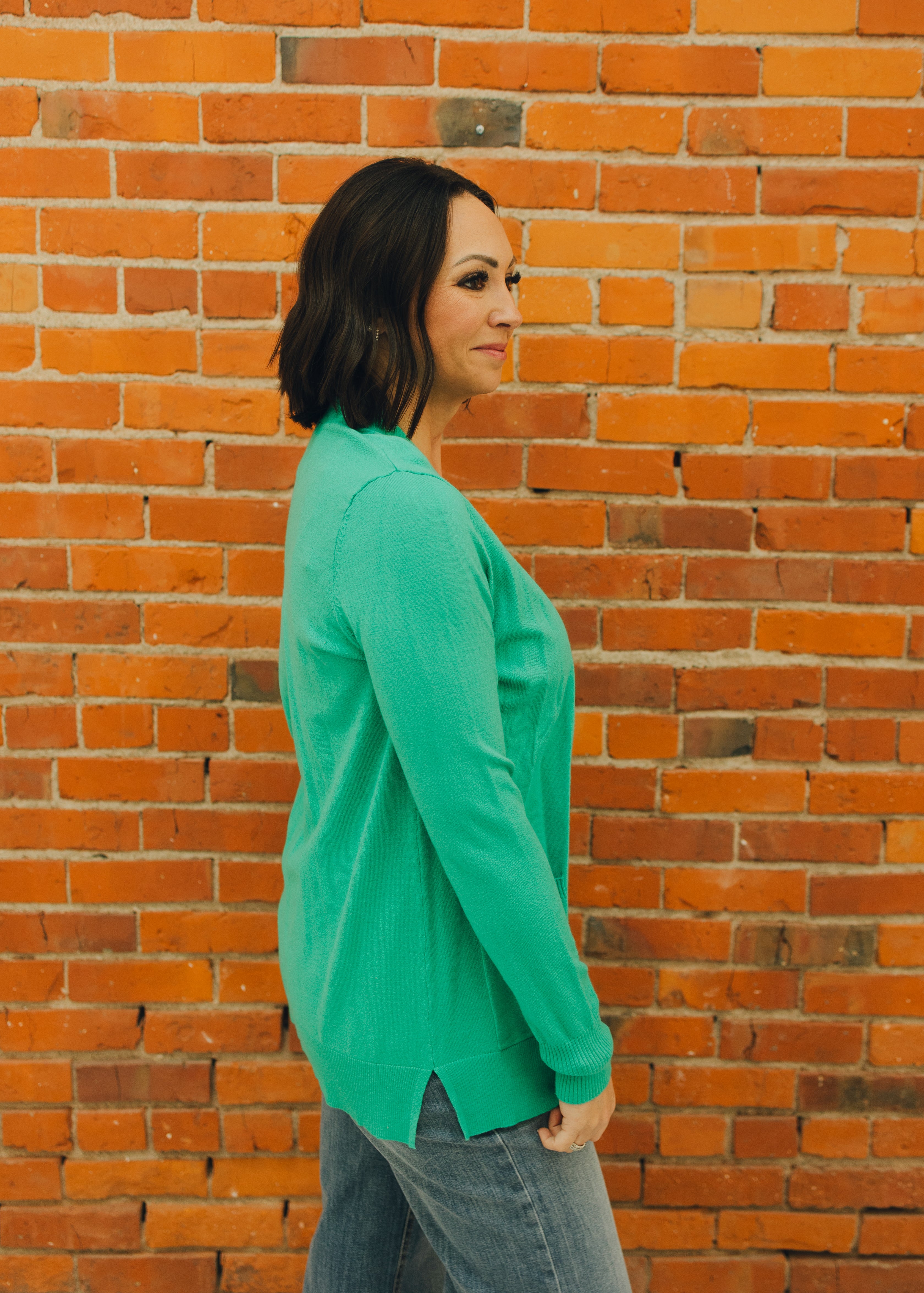 Everyday Sweater Cardigan - Emerald