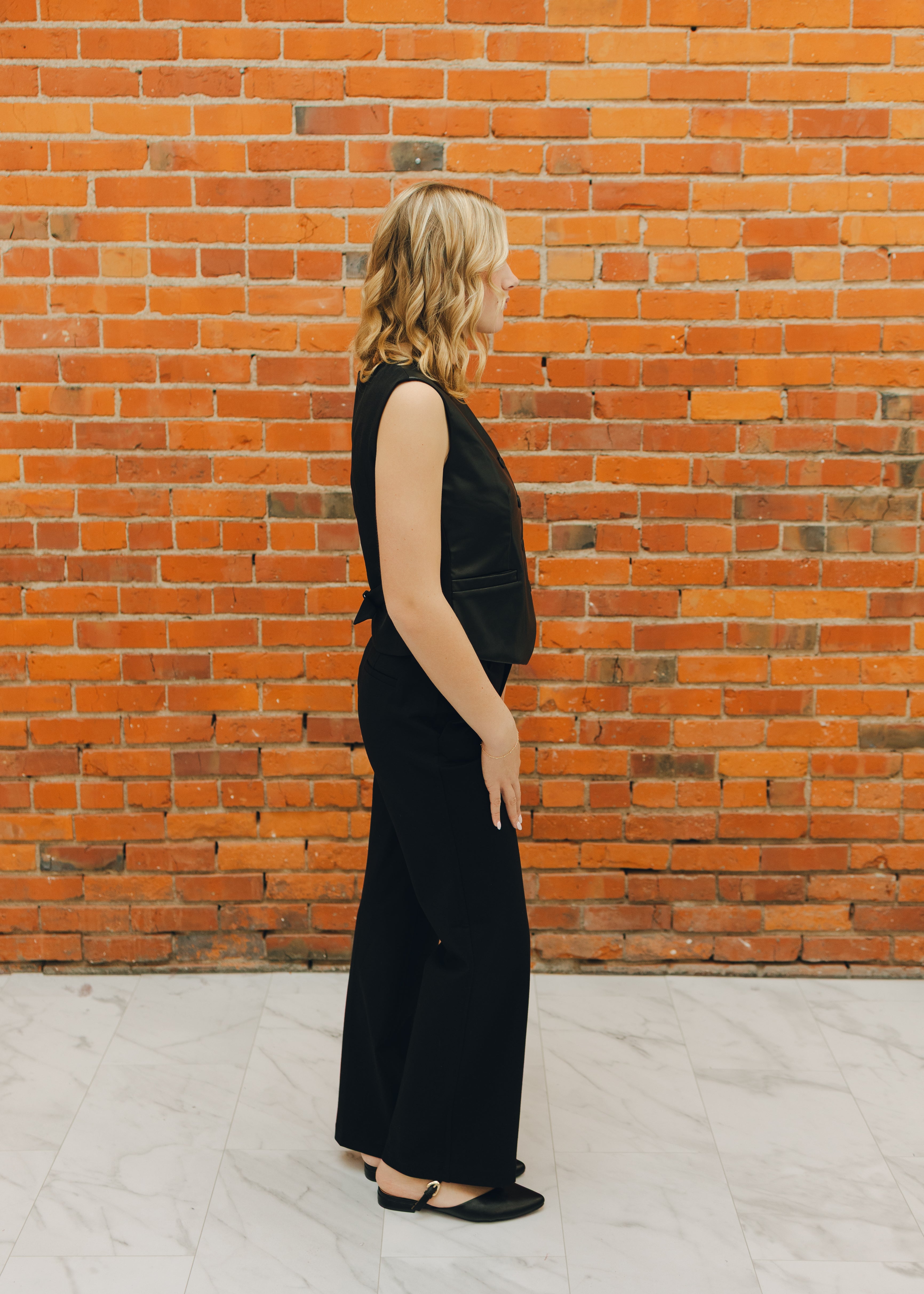 Liverpool High Rise Wide Leg - Black