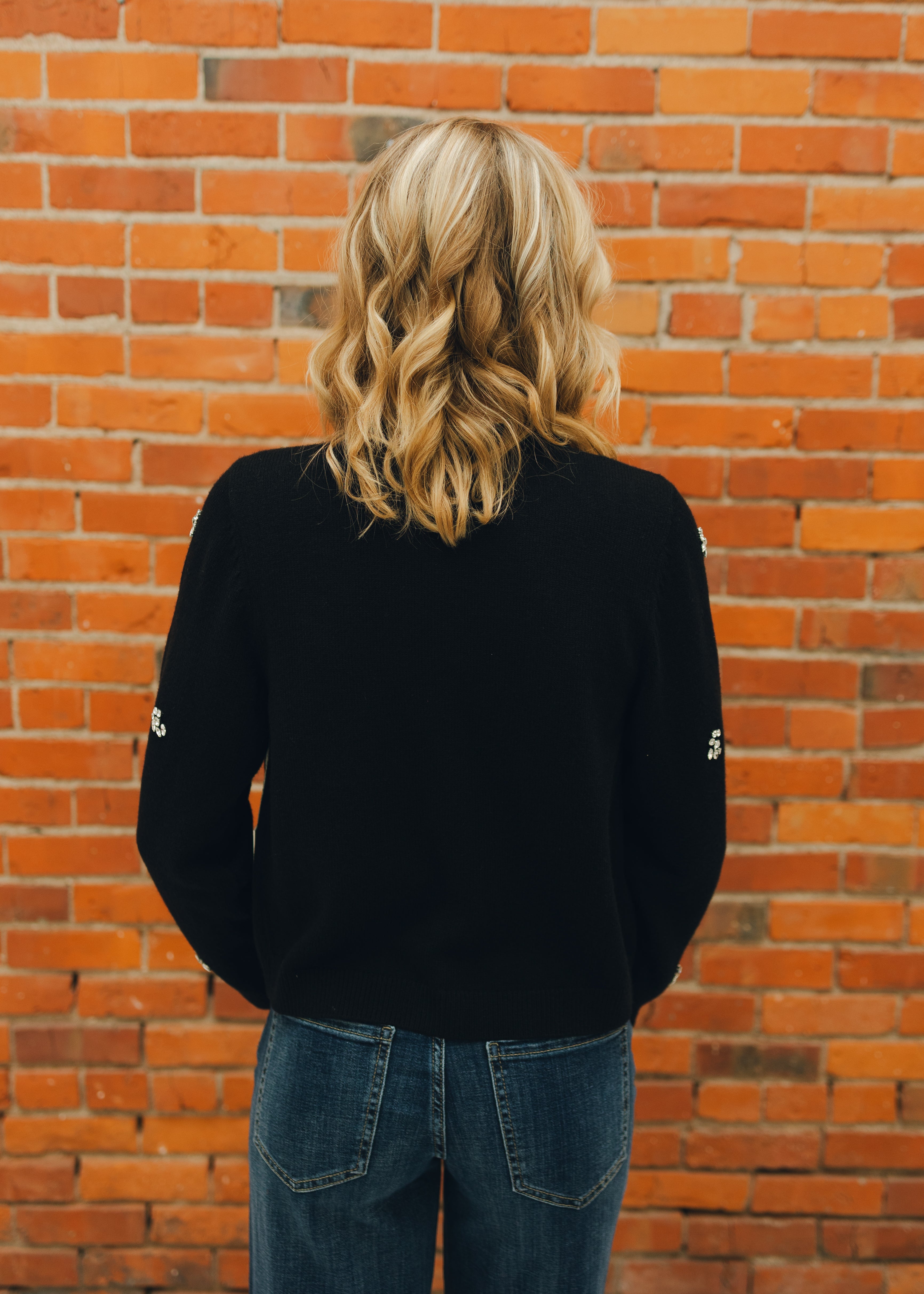 Embellished Tie-Front Cardigan