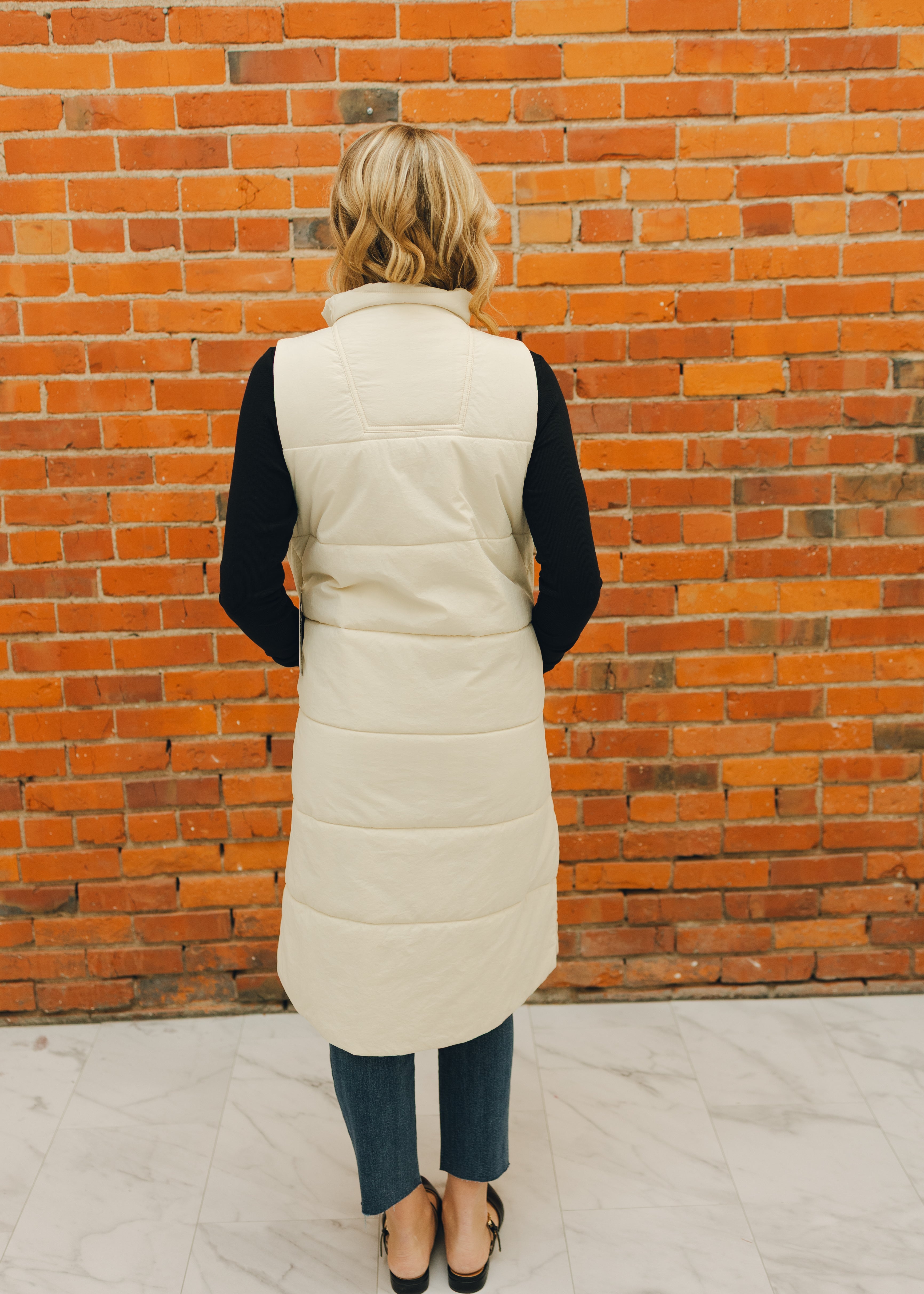 Tribal Zip Front Quilted Vest