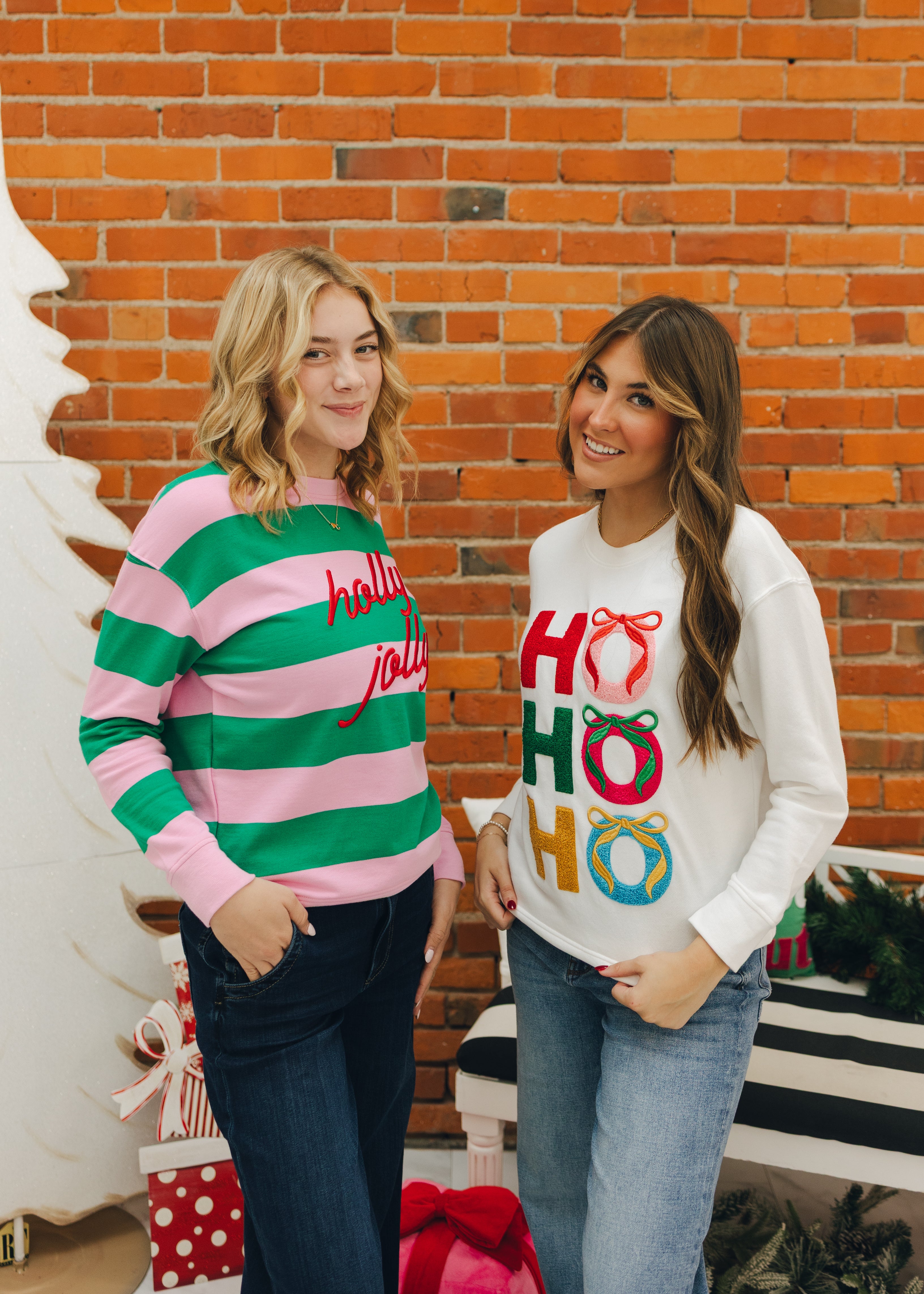 Ho Ho Ho Bows Sweater