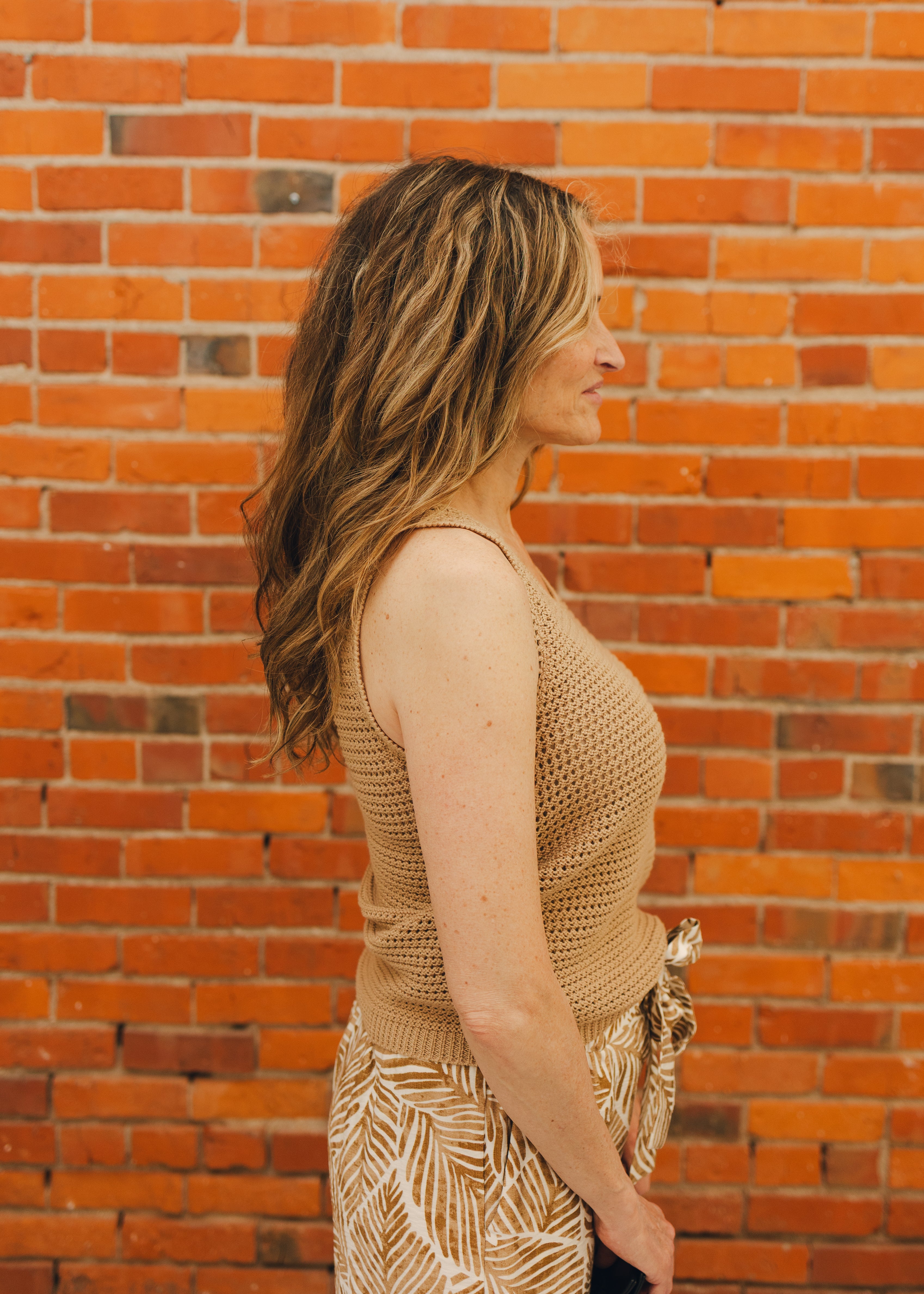 Open Knit Tank Top