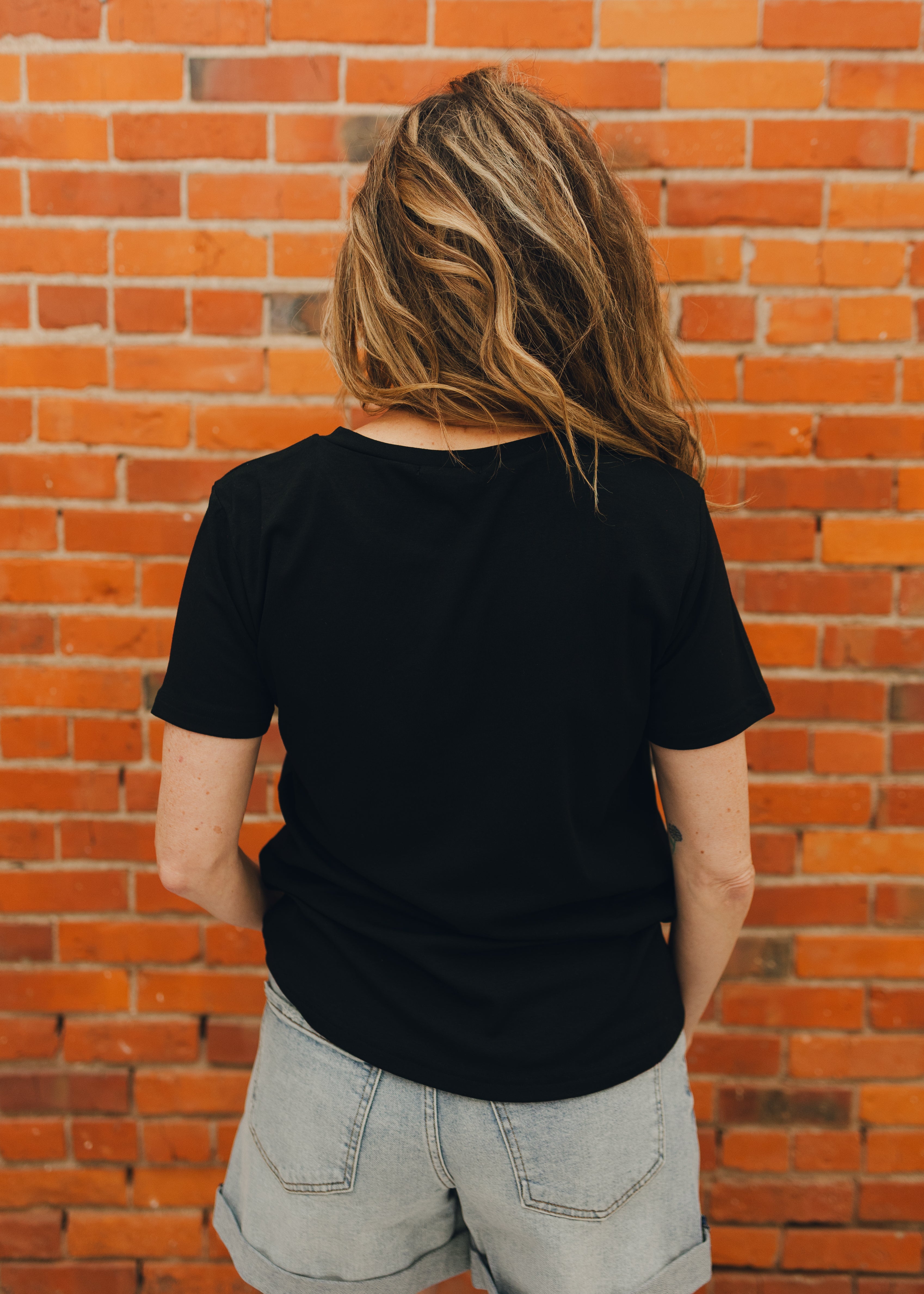 Basic Short Sleeve Round Neck Top