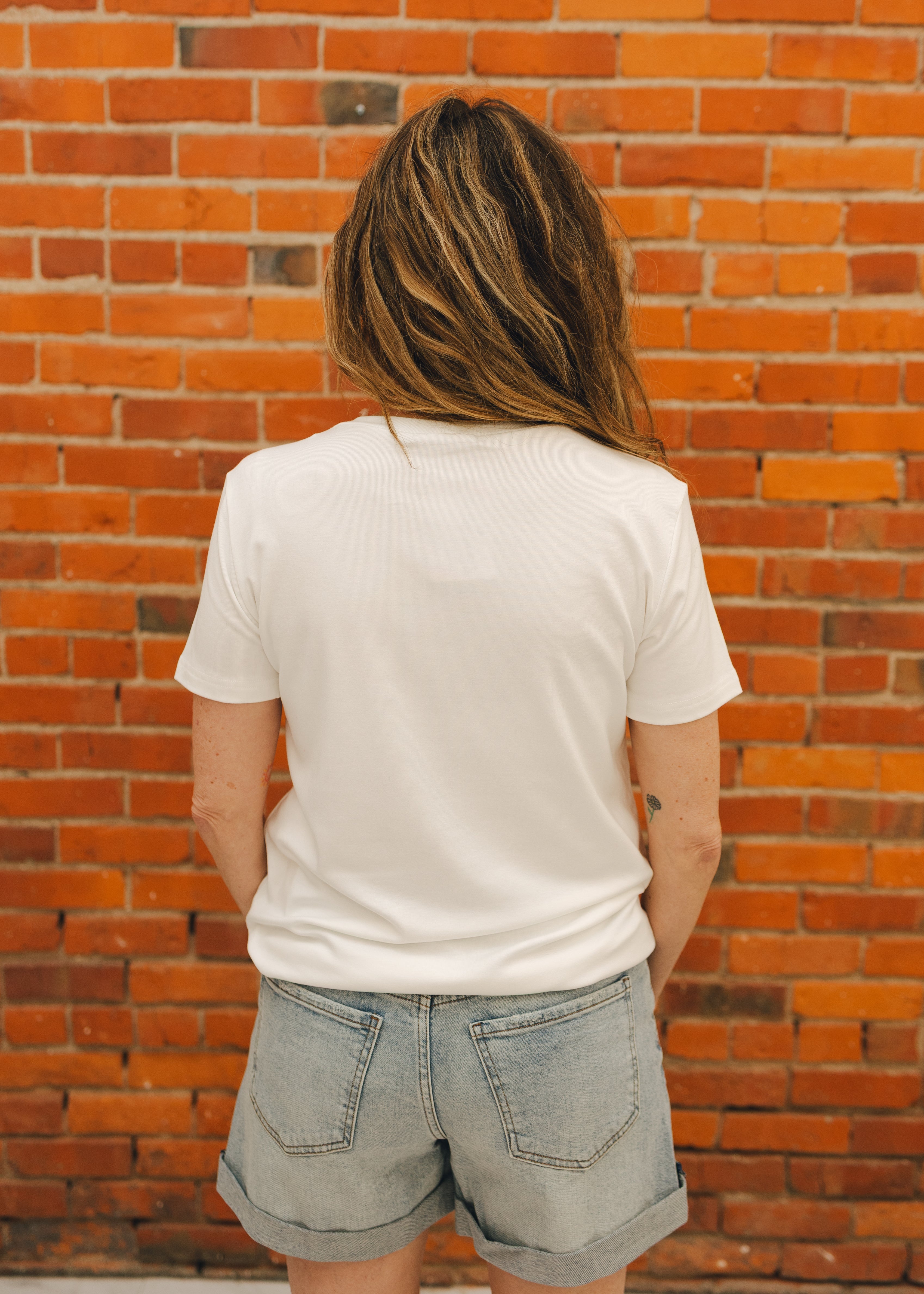 Basic Short Sleeve Round Neck Top