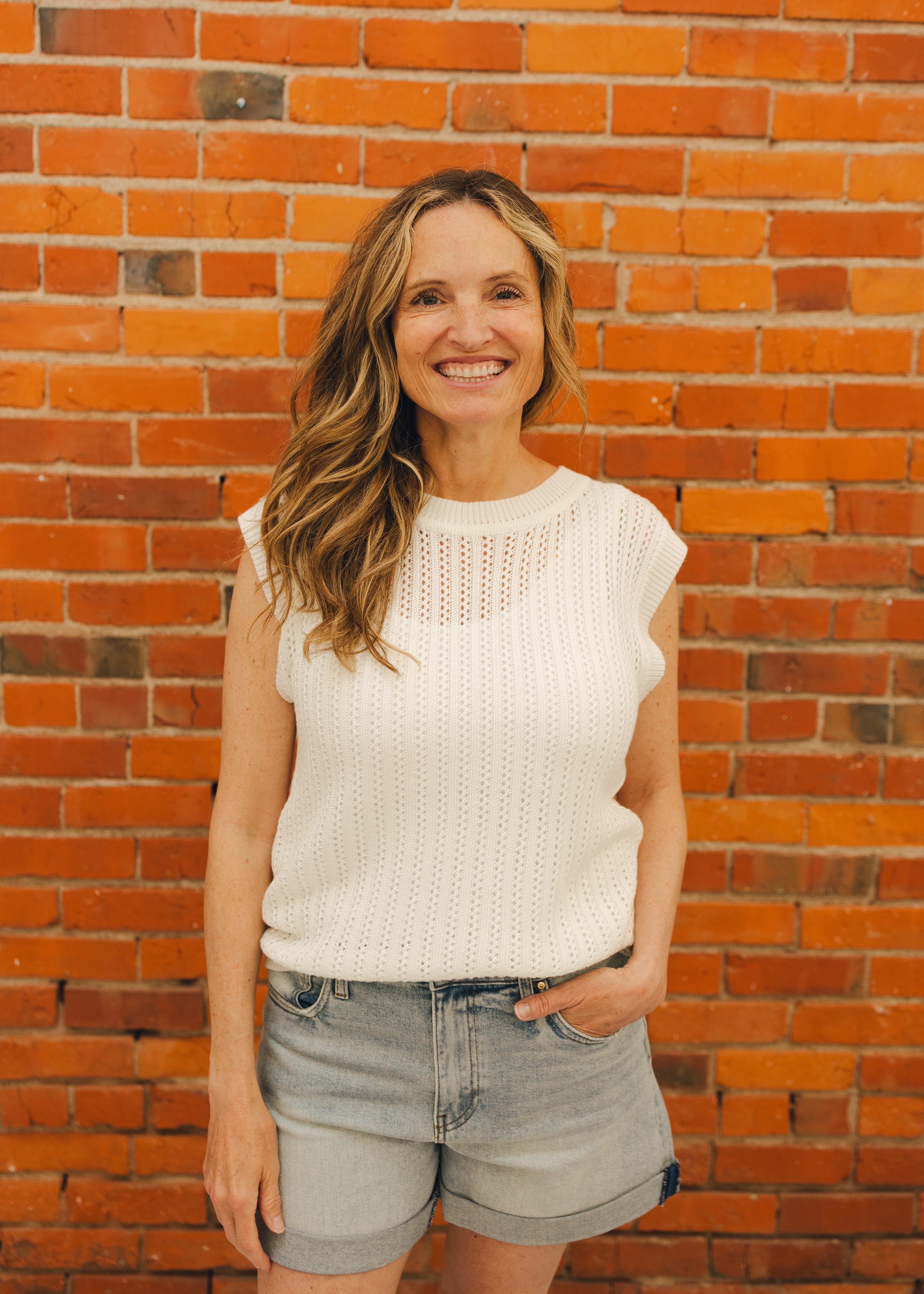 Molly Bracken Sleeveless Sweater Top