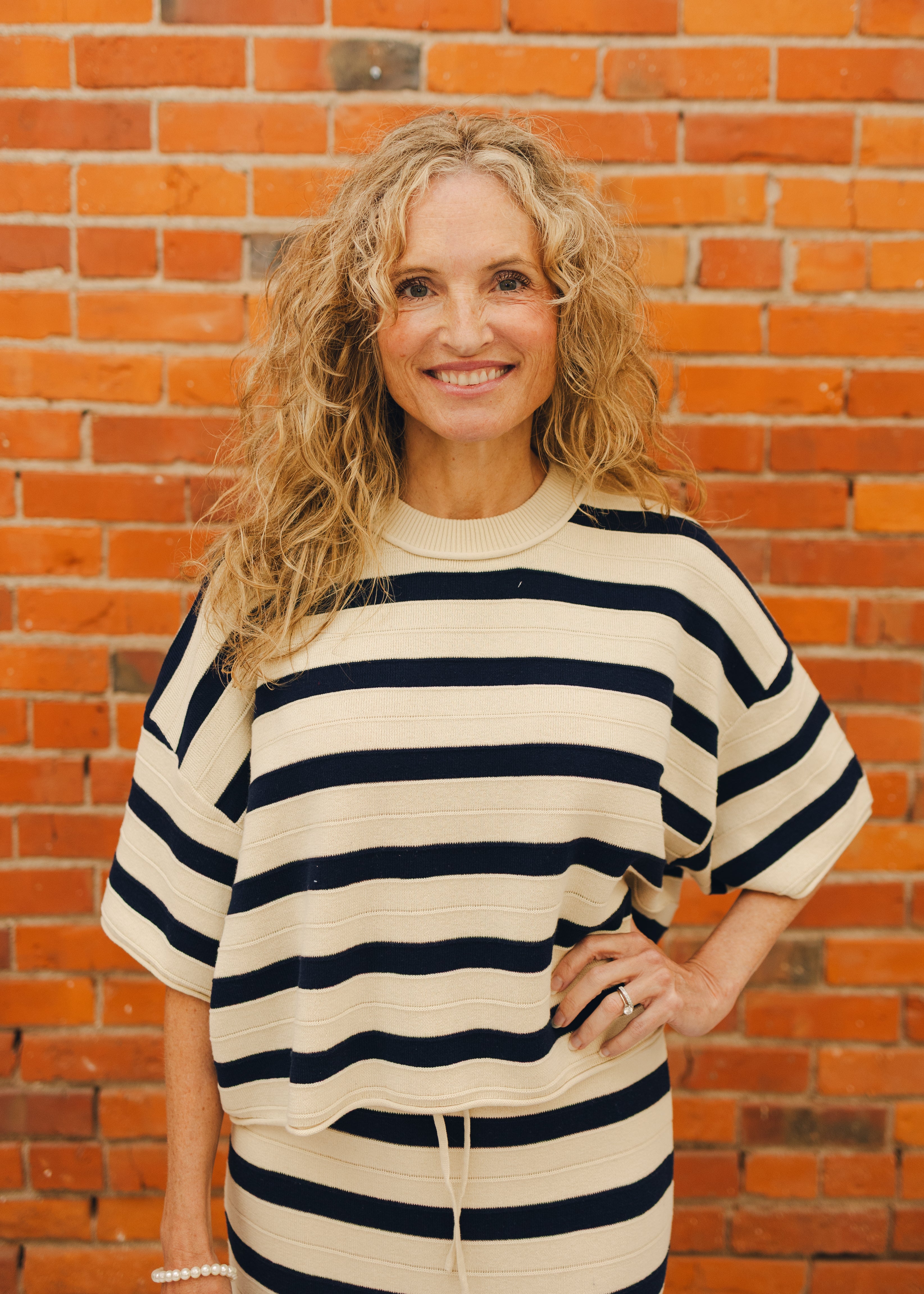 Weekend in Cannes Stripe Relaxed Sweater