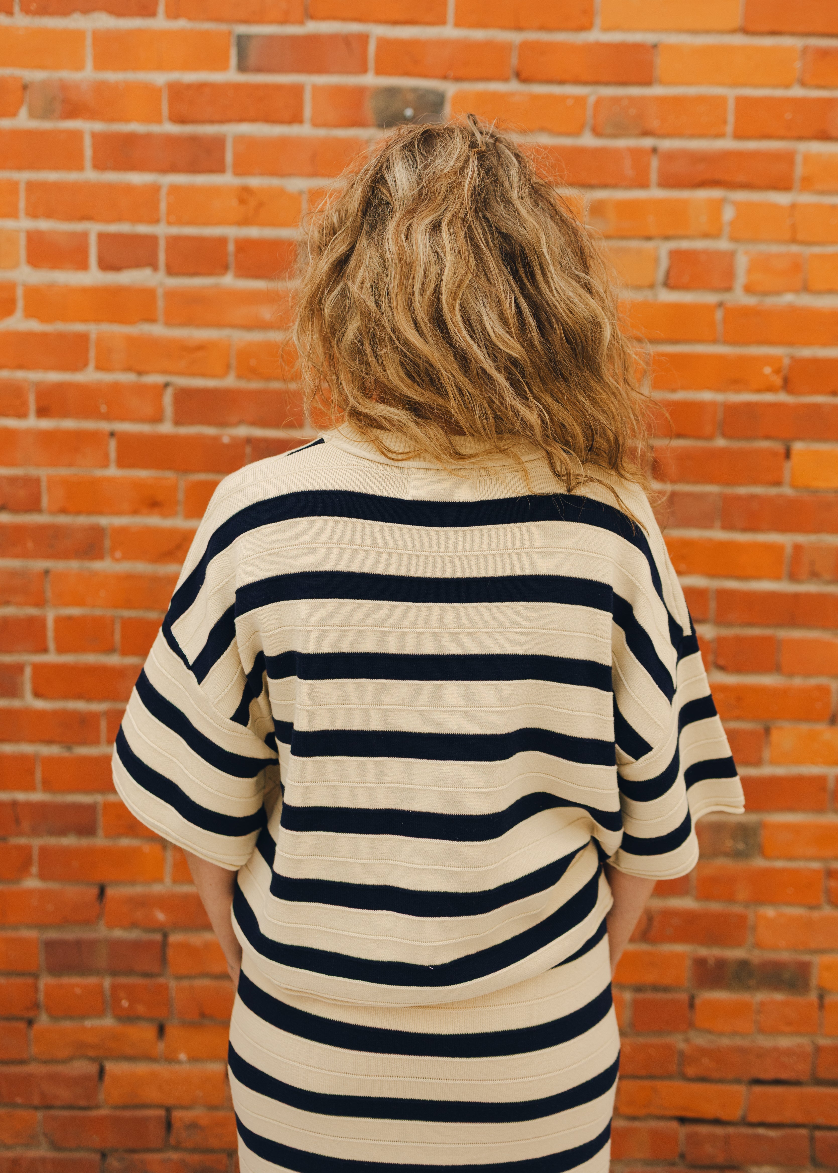 Weekend in Cannes Stripe Relaxed Sweater
