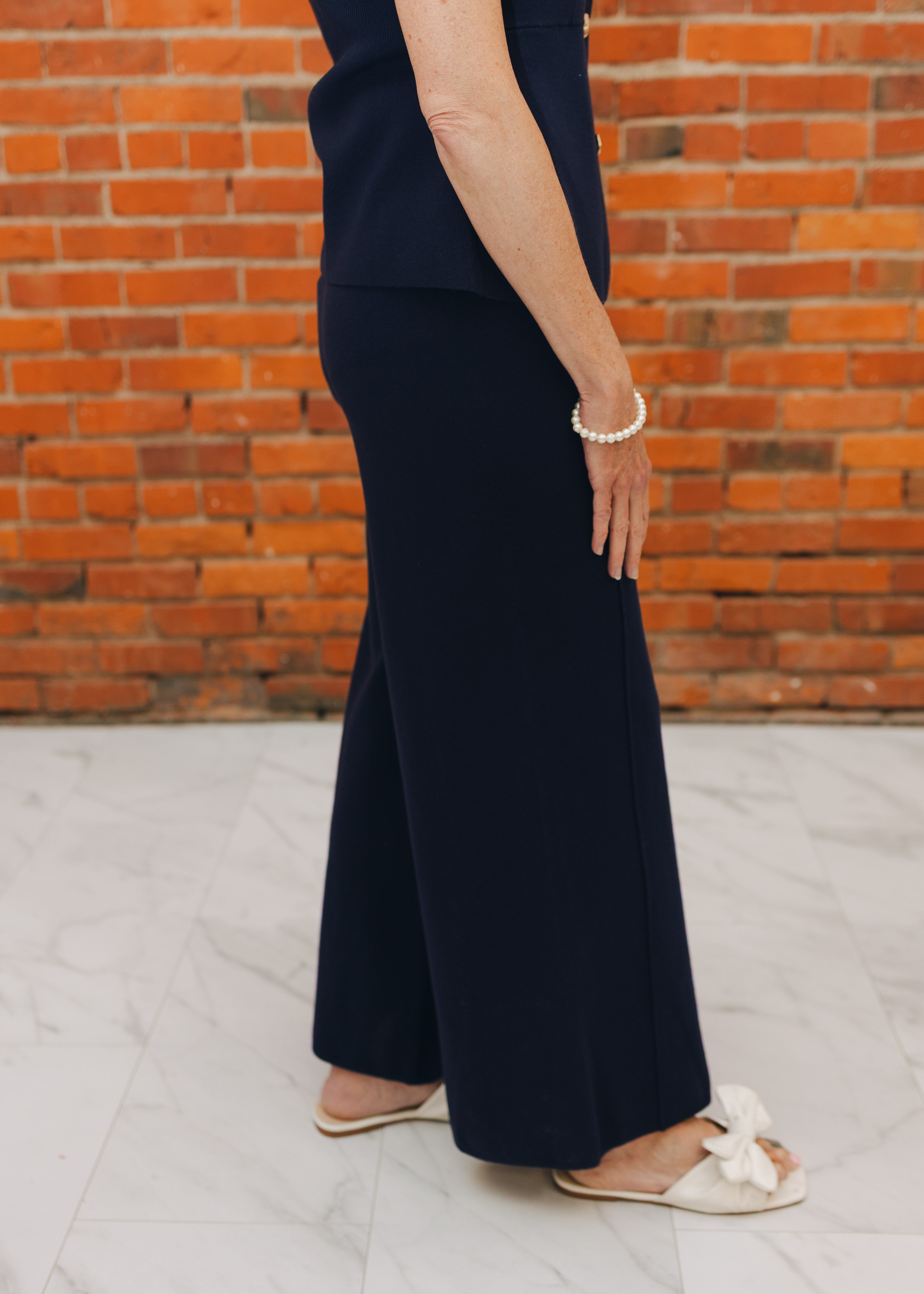 Navy Sweater Pants