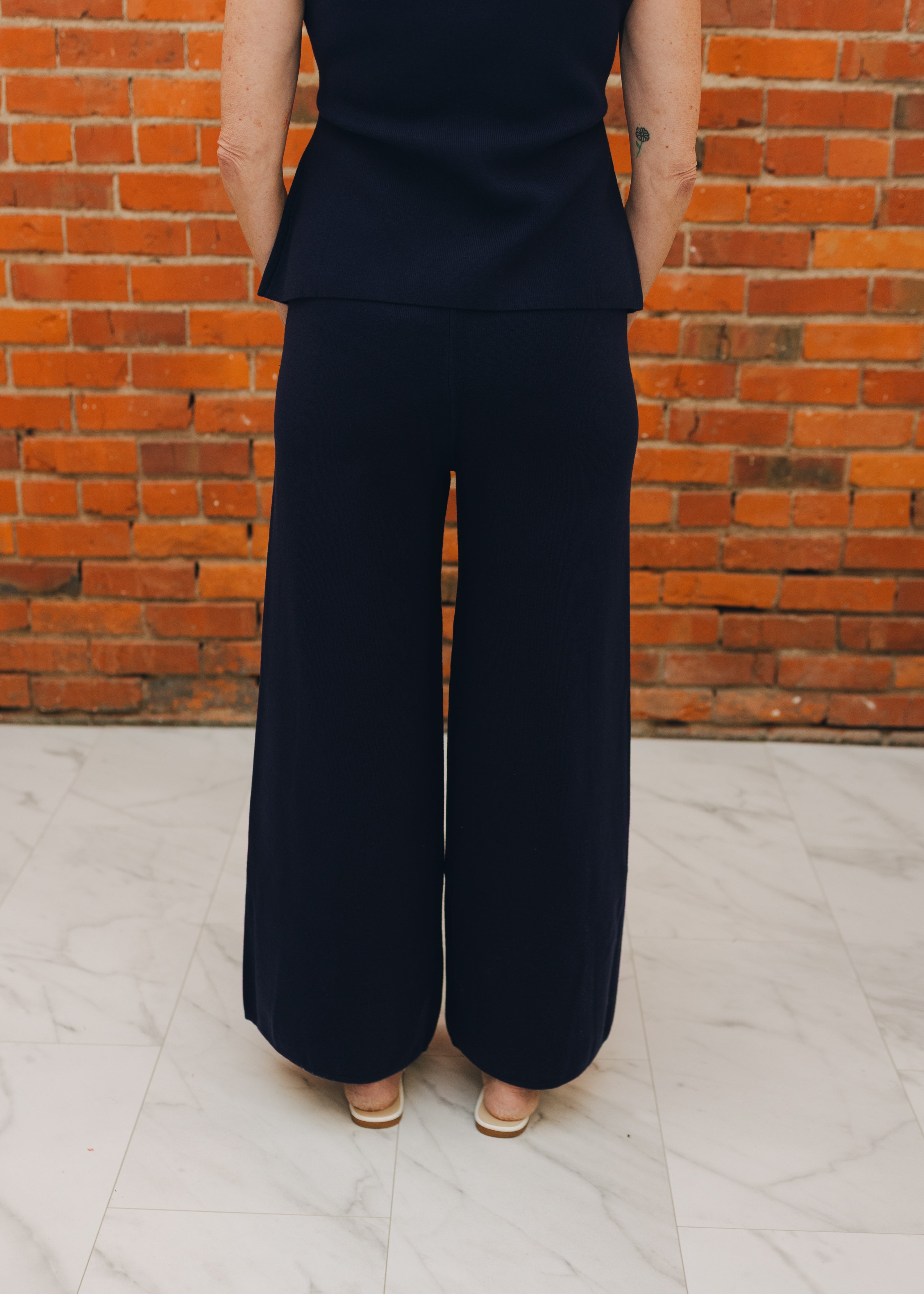 Navy Sweater Pants
