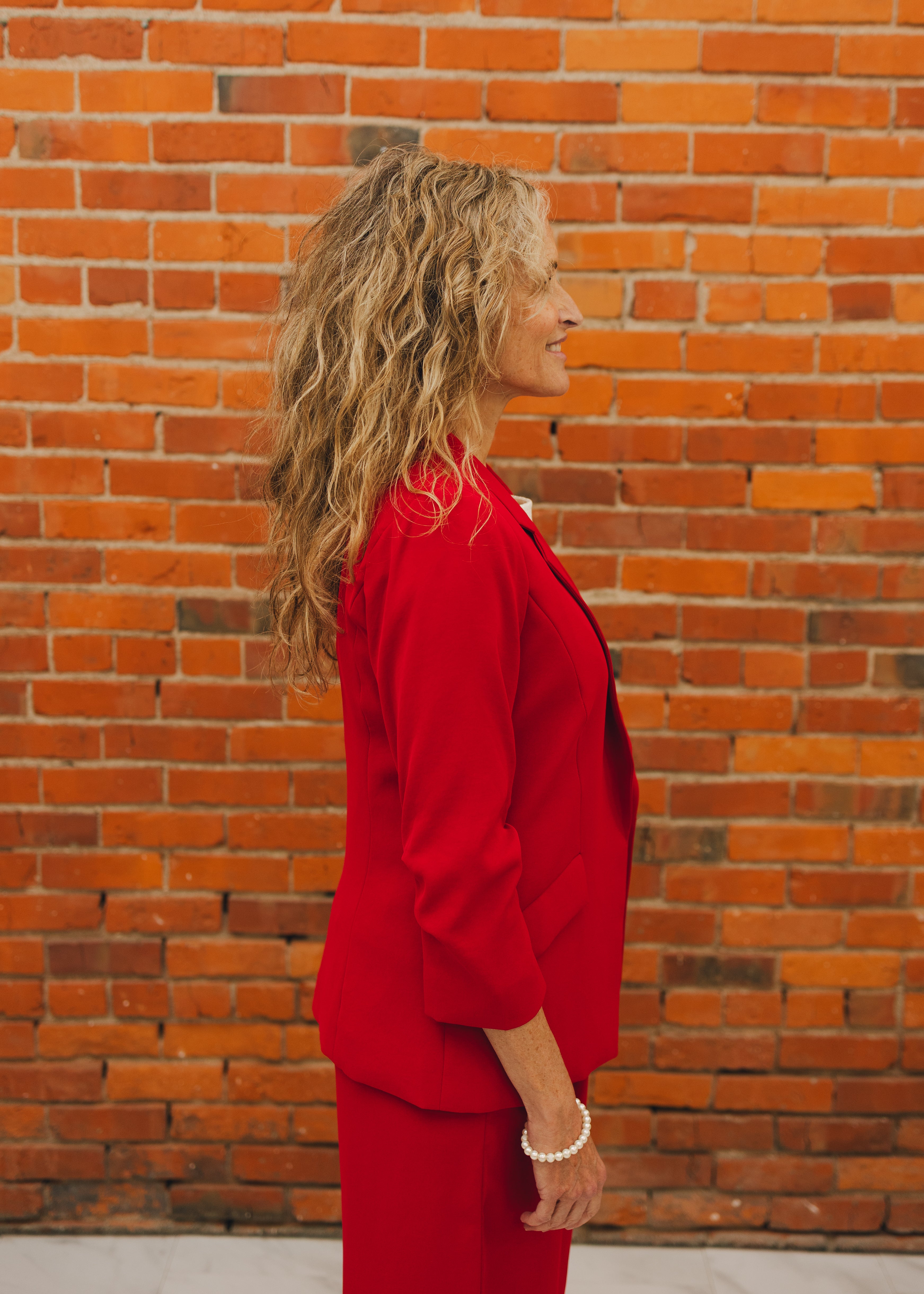 Shirred Sleeve Blazer