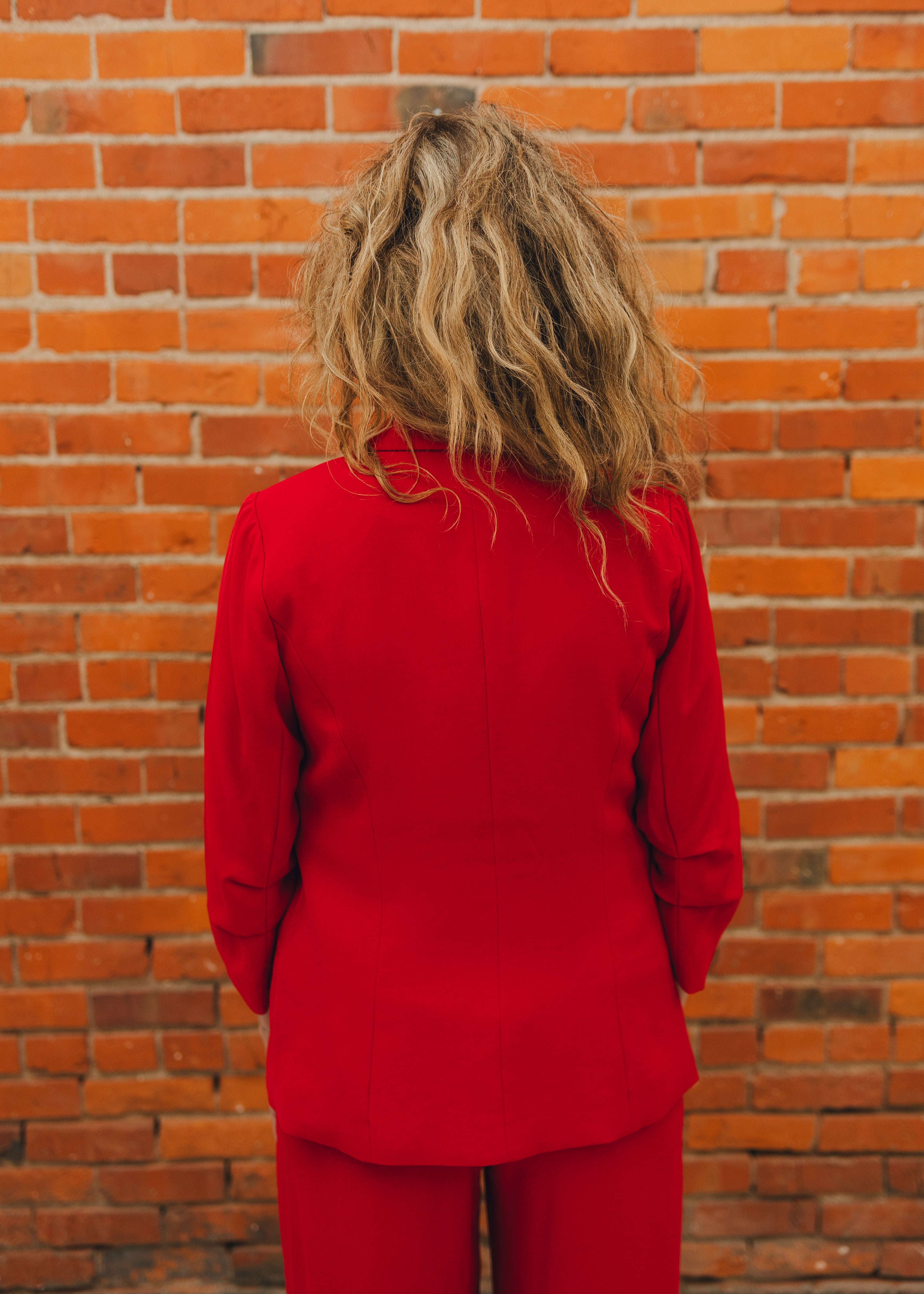 Shirred Sleeve Blazer